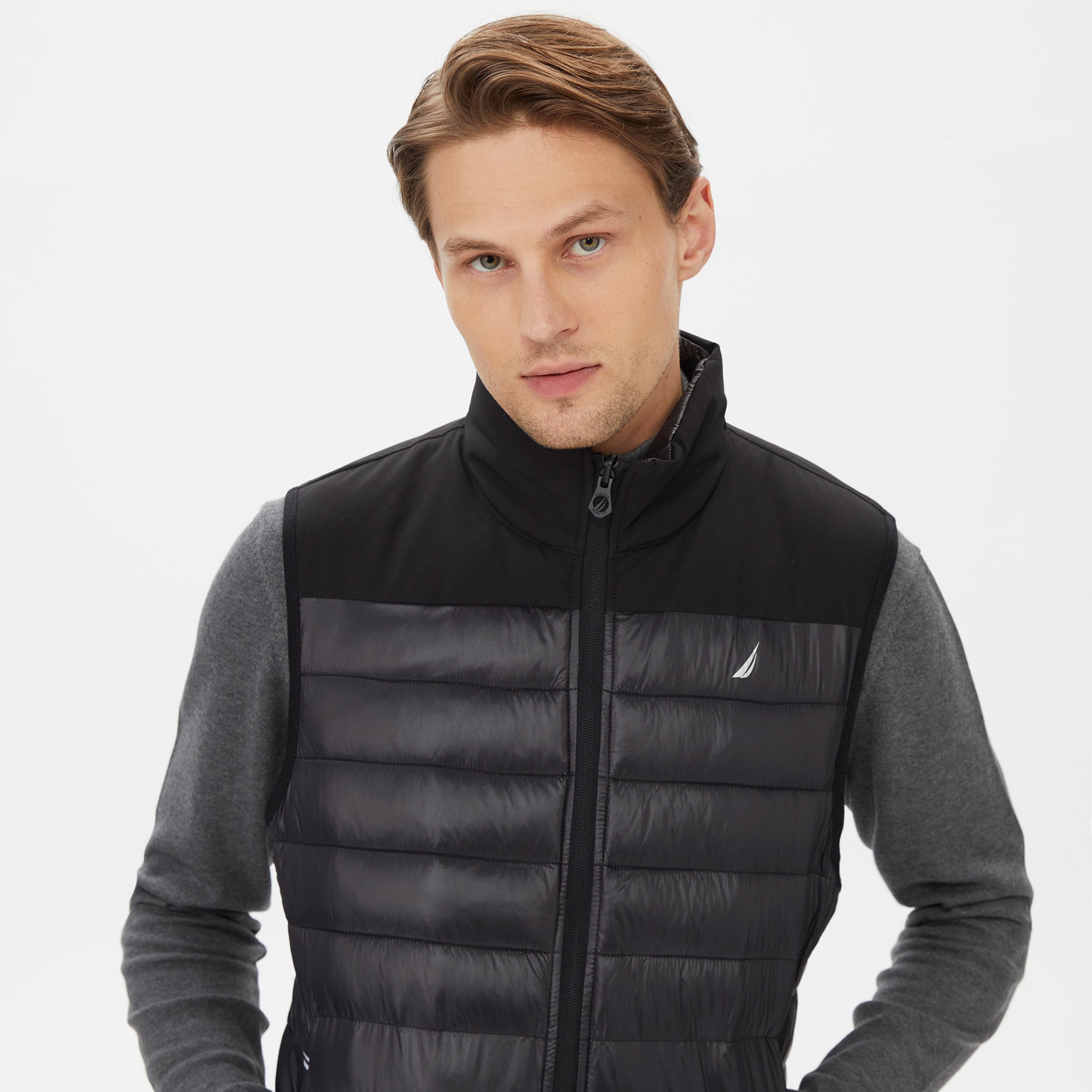 Nautica Erkek Siyah Çift Taraflı Yelek