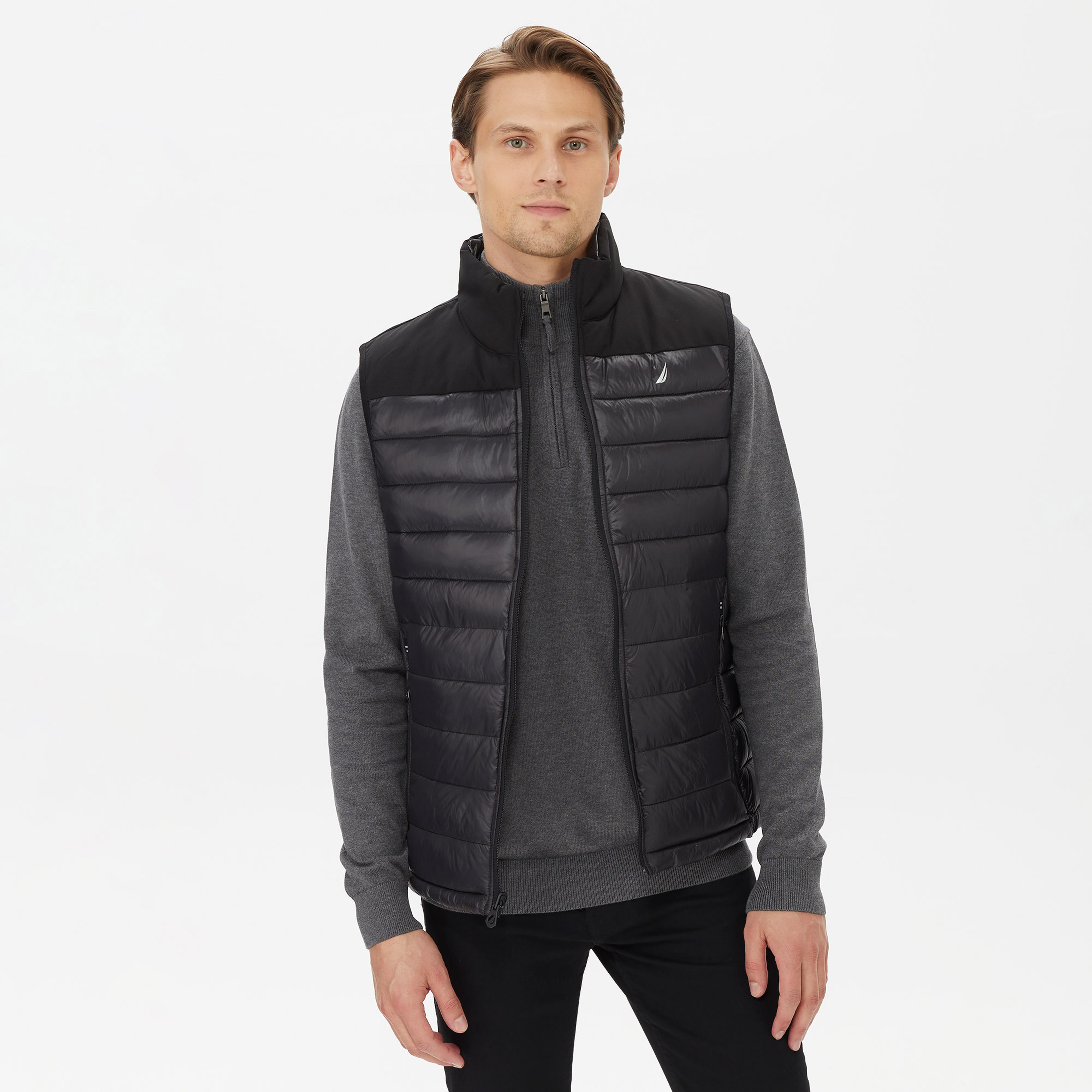 Nautica Erkek Siyah Çift Taraflı Yelek