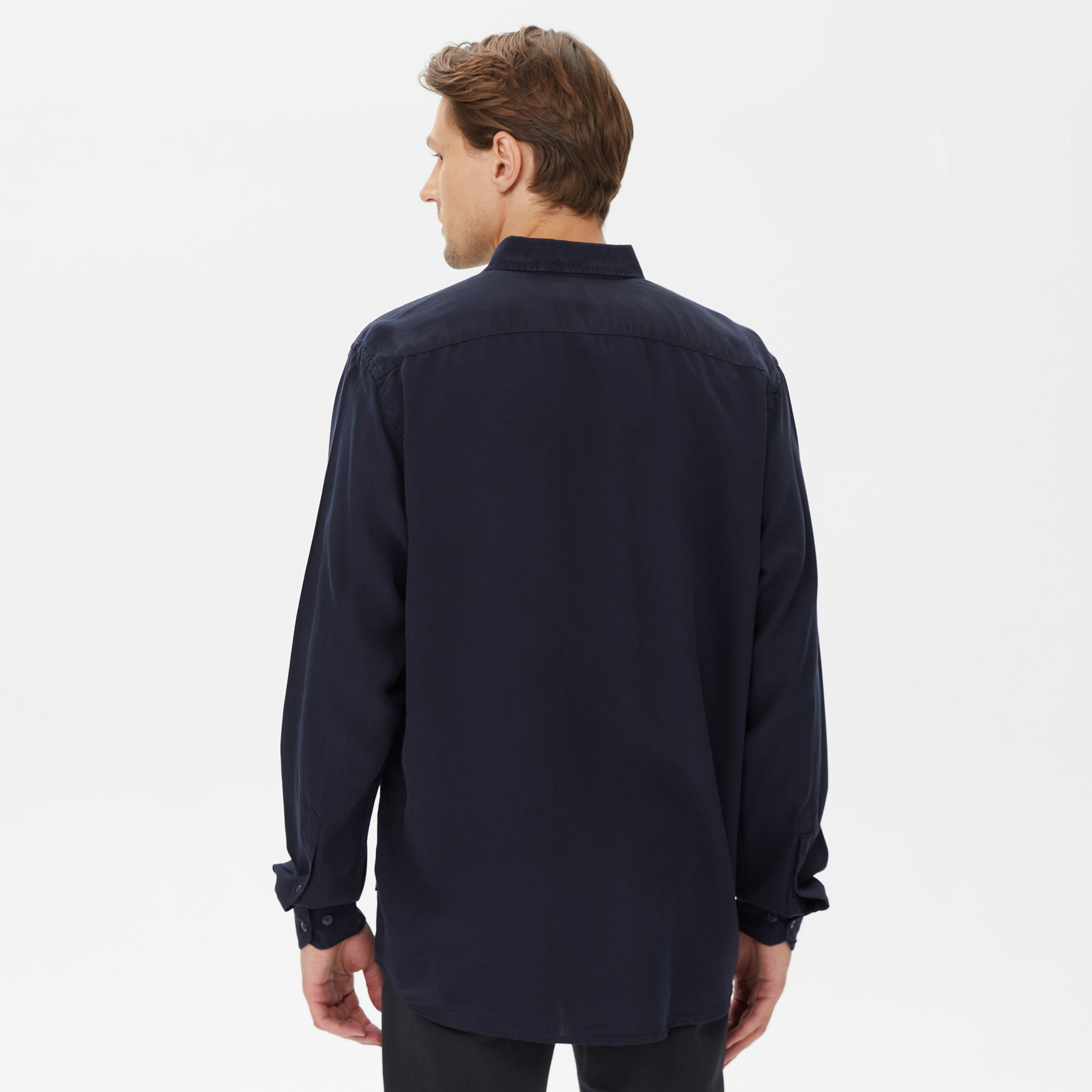 Nautica Erkek Lacivert Classic Fit Gömlek