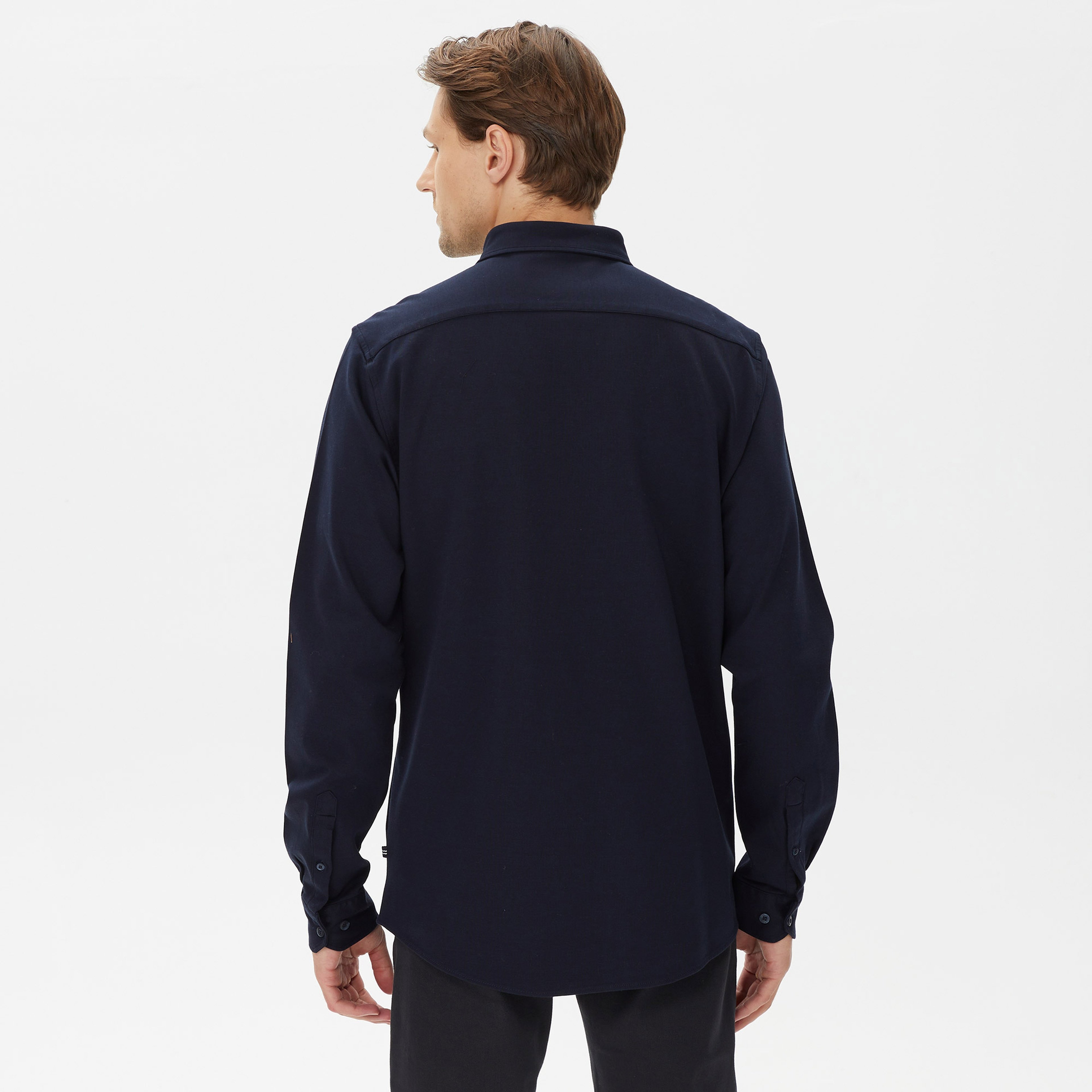 Nautica Erkek Lacivert Slim Fit Gömlek