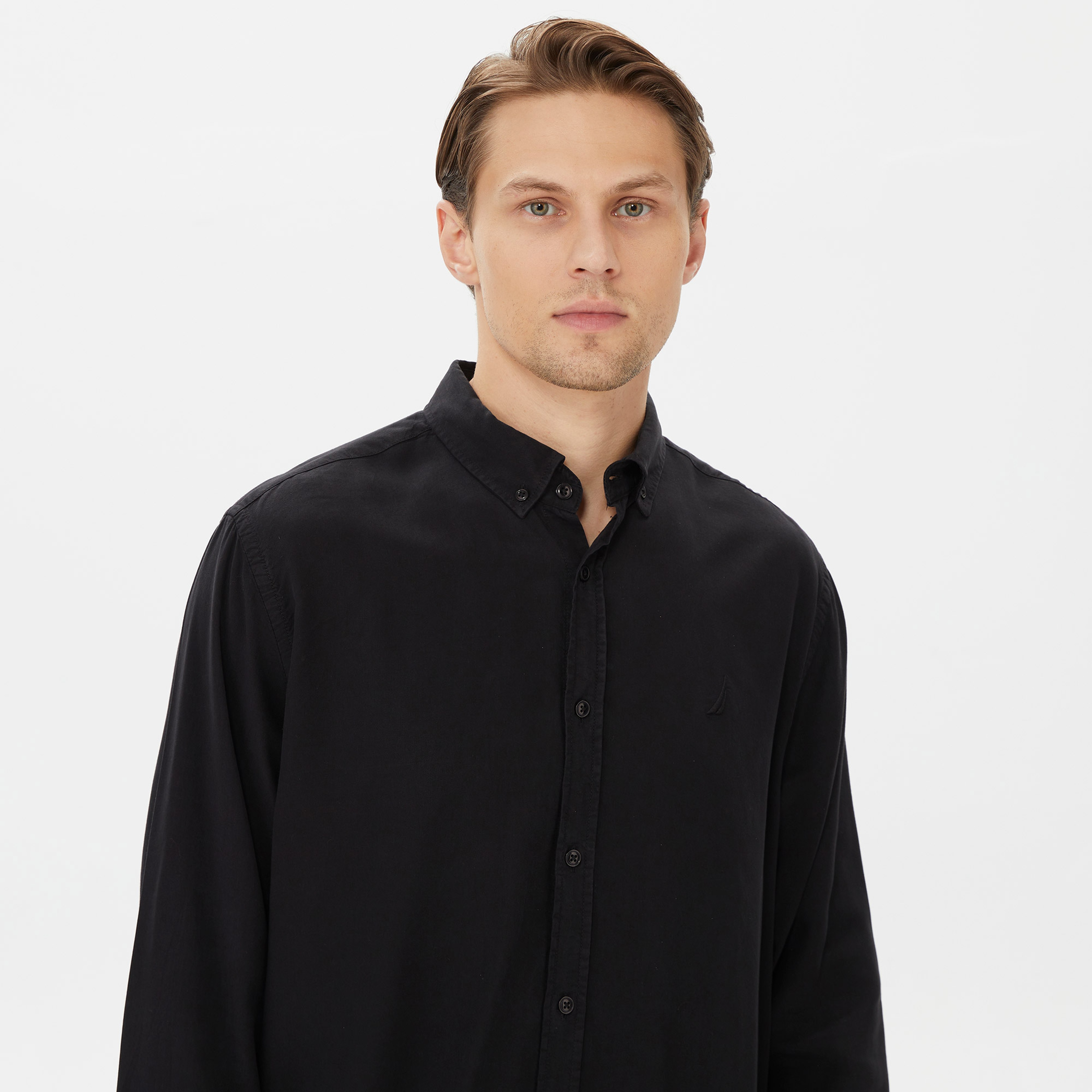 Nautica Erkek Siyah Classic Fit Gömlek