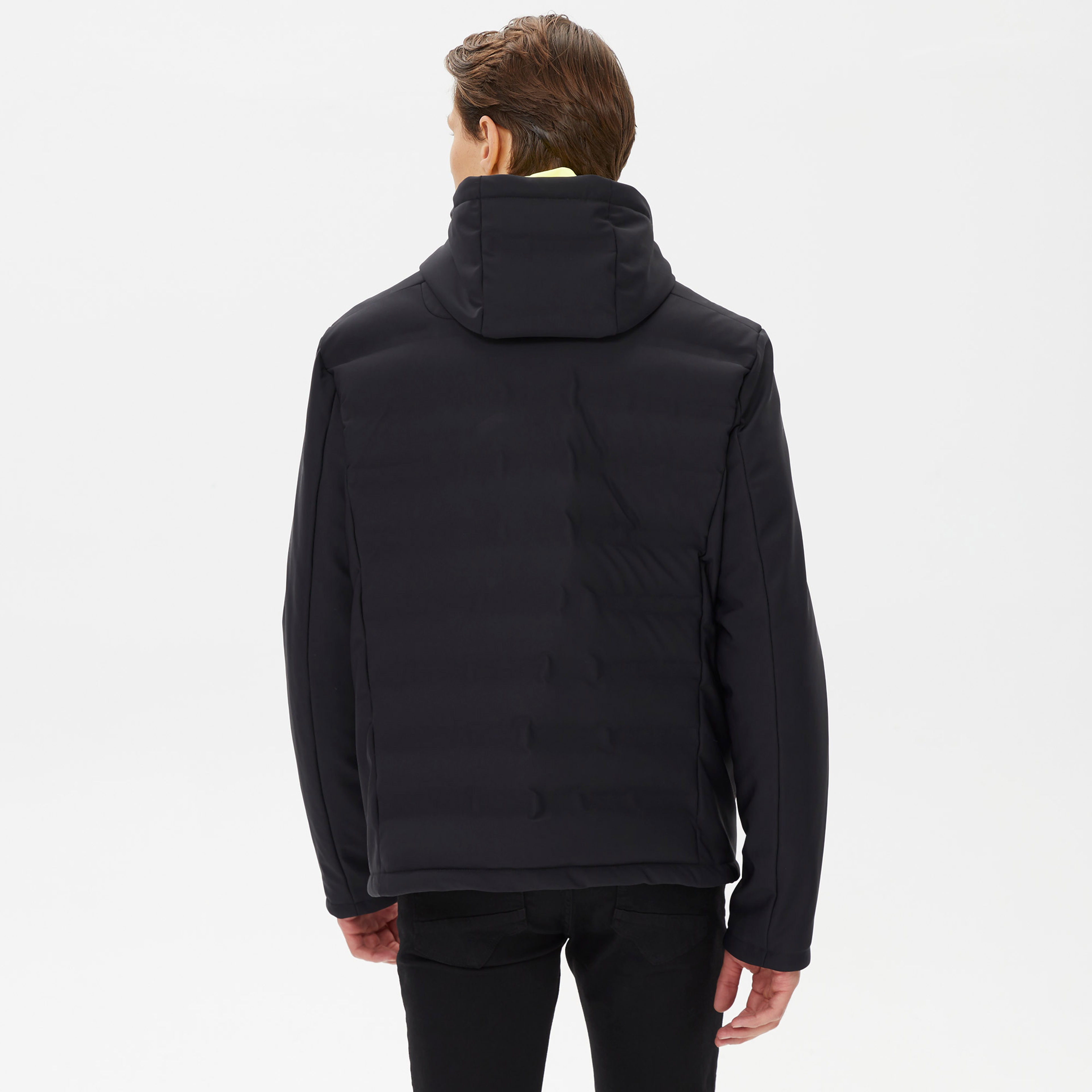 Nautica Erkek Siyah Standart Fit Mont