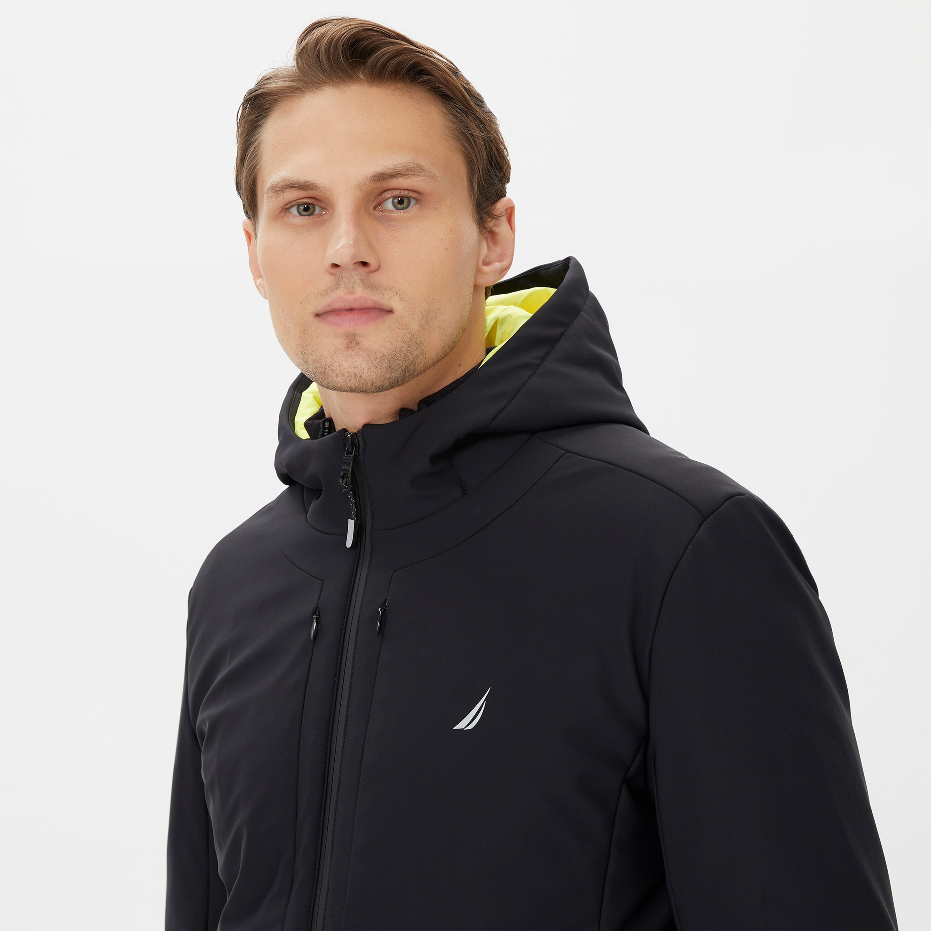 Nautica Erkek Siyah Standart Fit Mont