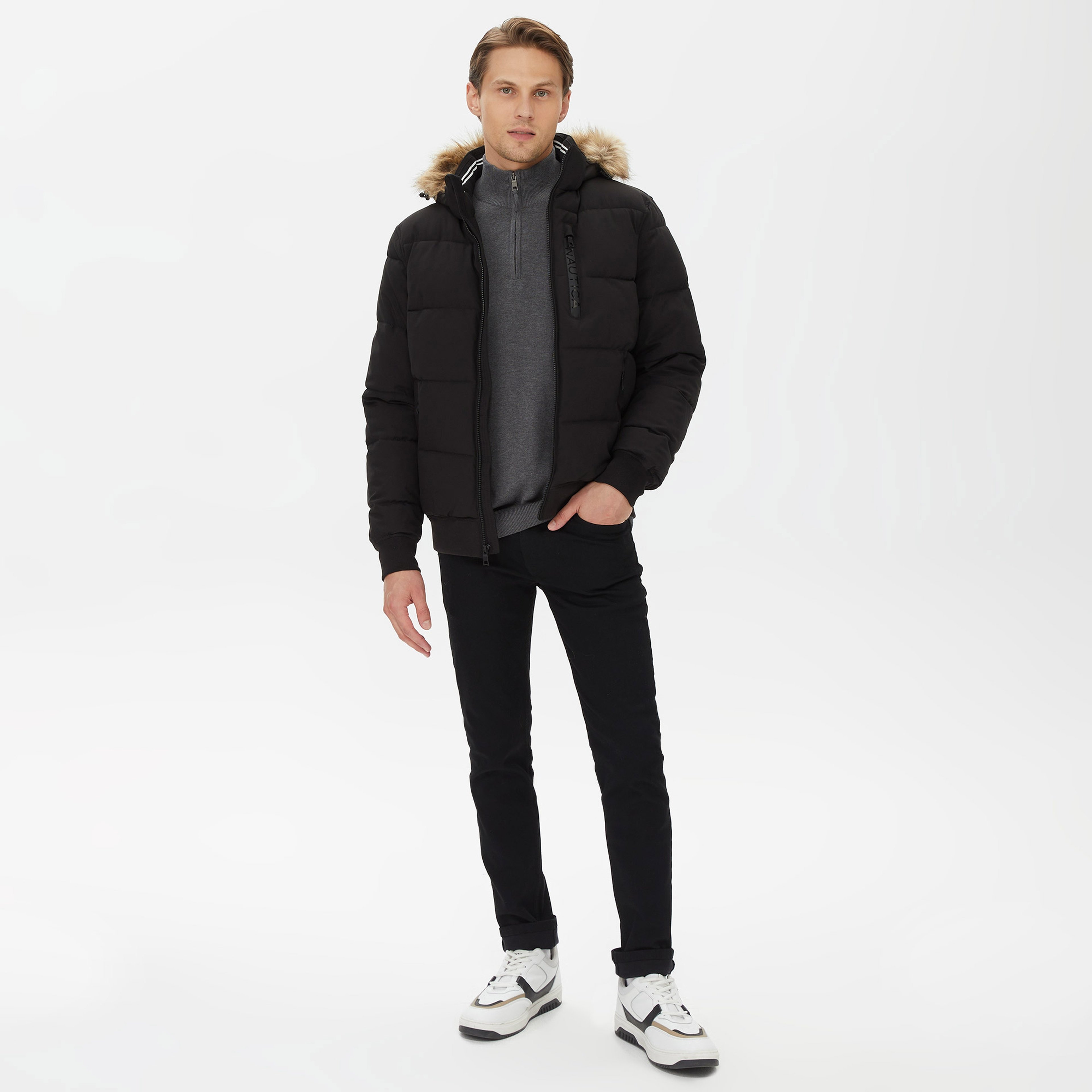 Nautica Erkek Siyah Mont