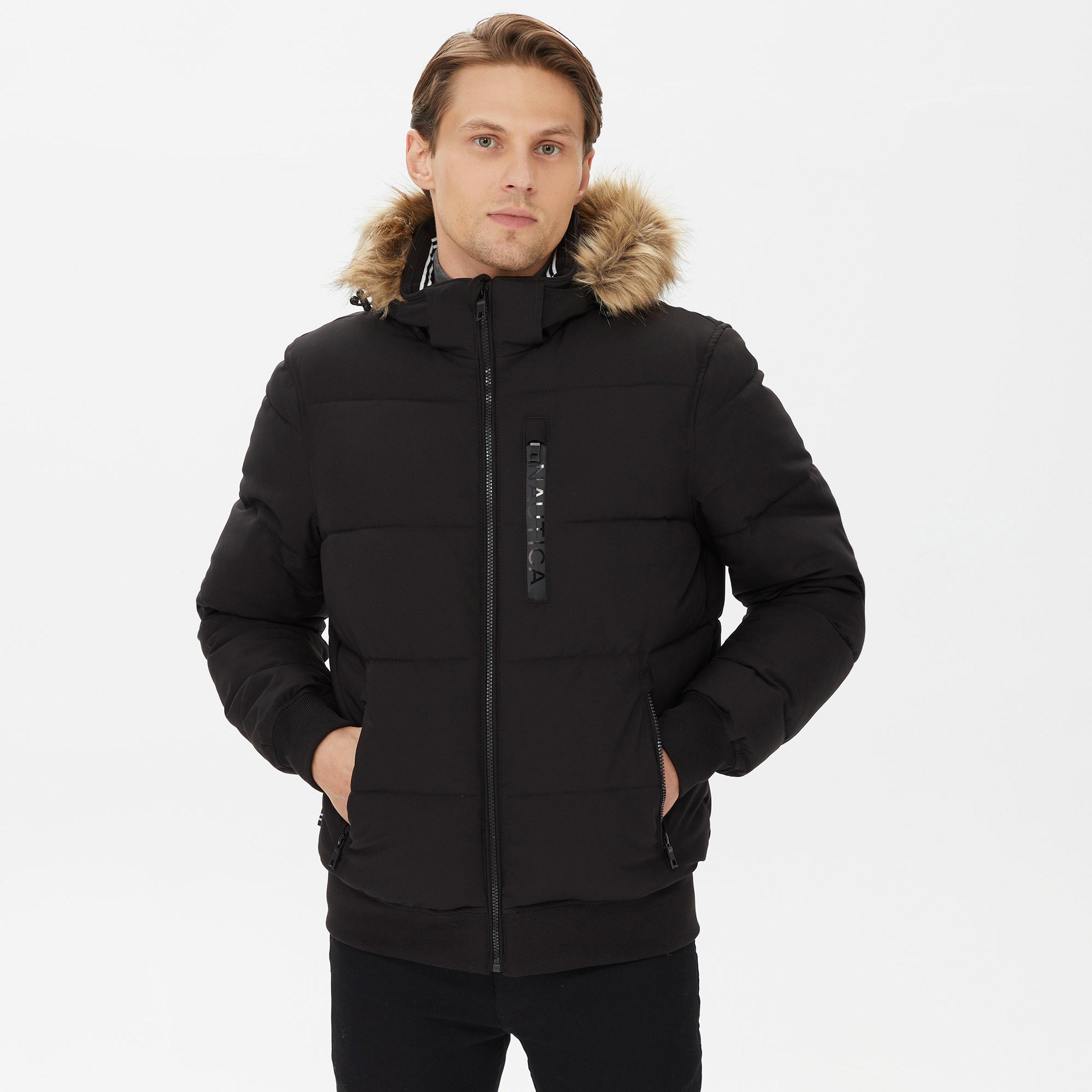 Nautica Erkek Siyah Mont