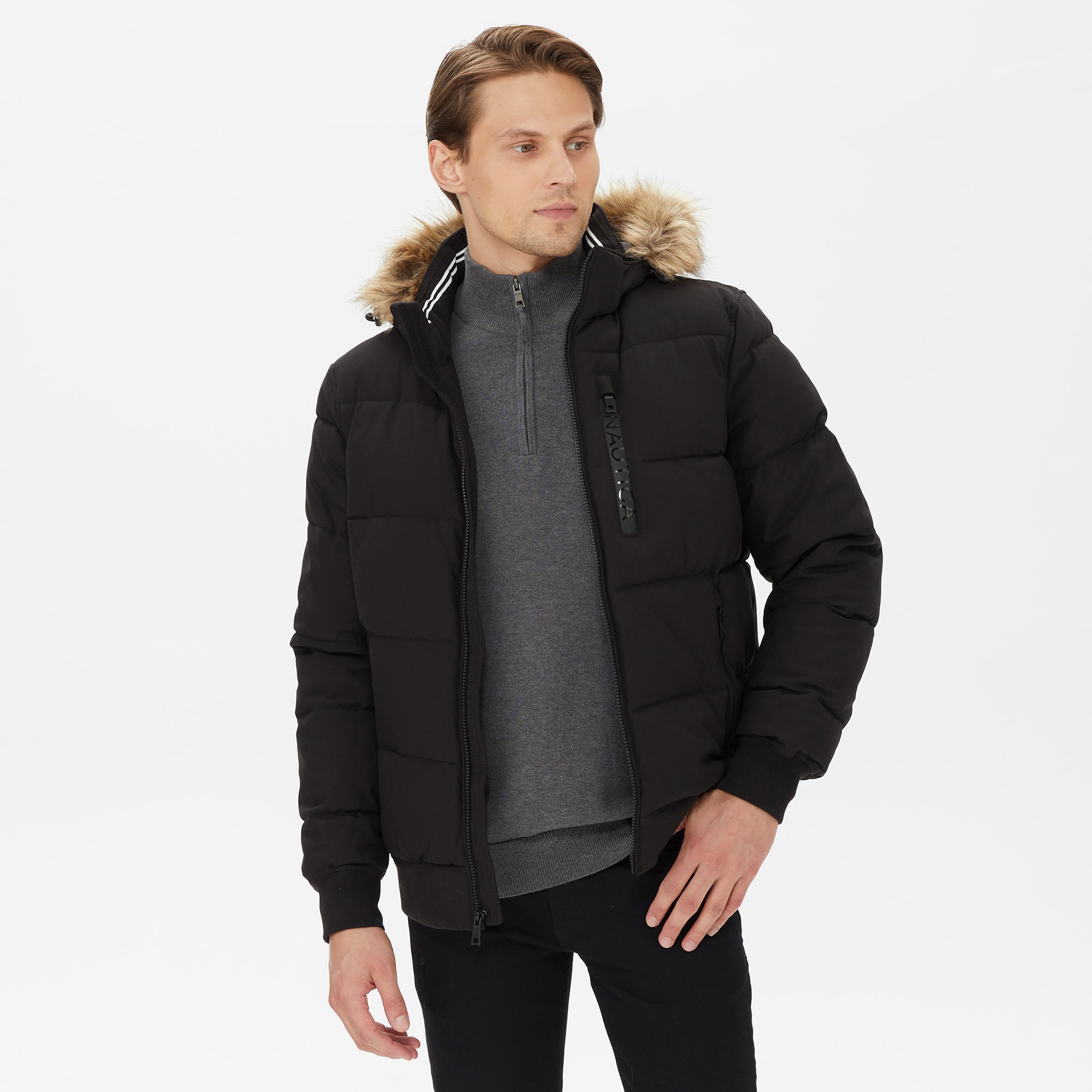 Nautica Erkek Siyah Mont