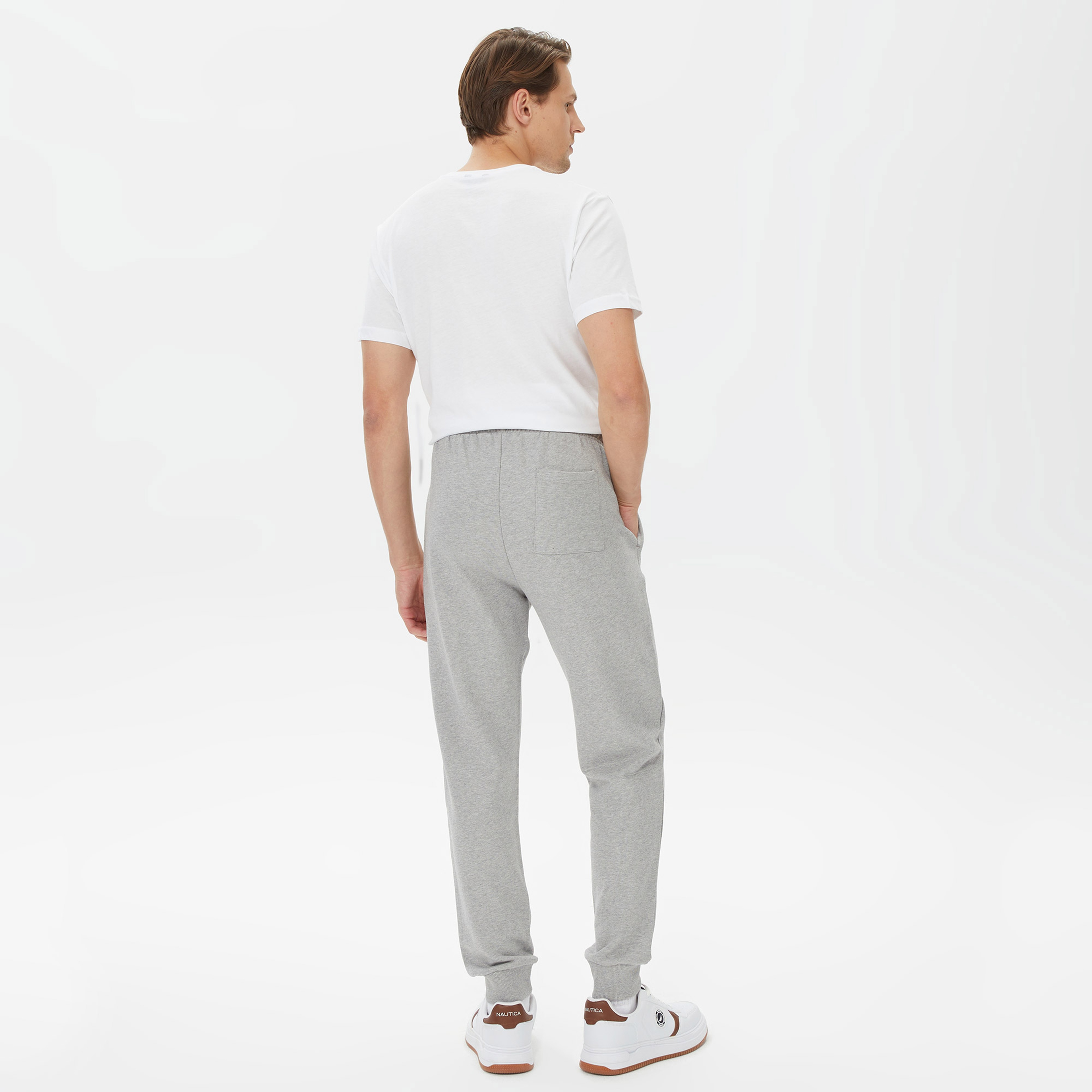 Nautica Erkek Gri Standart Fit Eşofman Altı