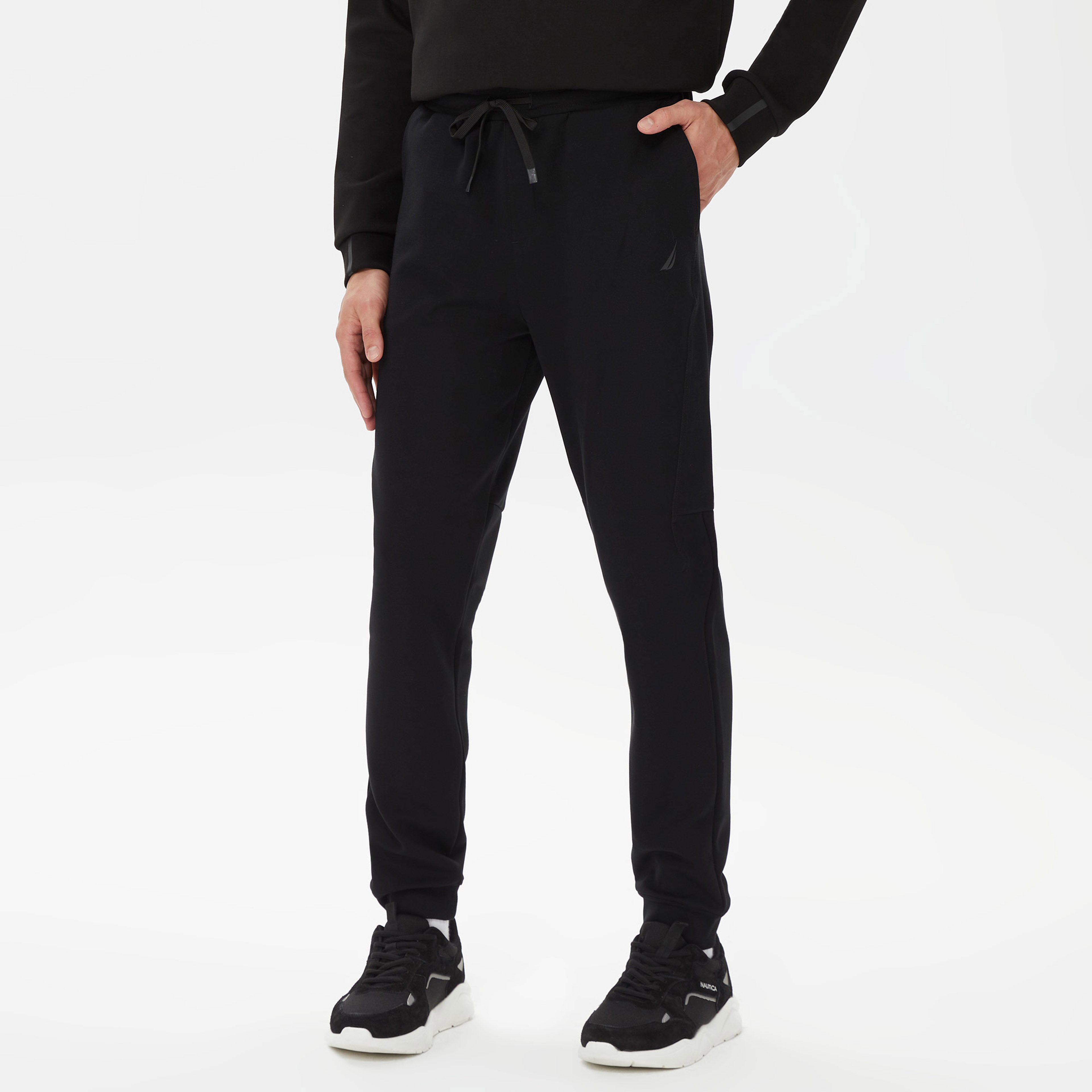 Nautica Erkek Siyah Standart Fit Eşofman Altı