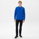 Nautica Erkek Mavi Classic Fit Uzun Kollu Polo Yaka T-Shirt