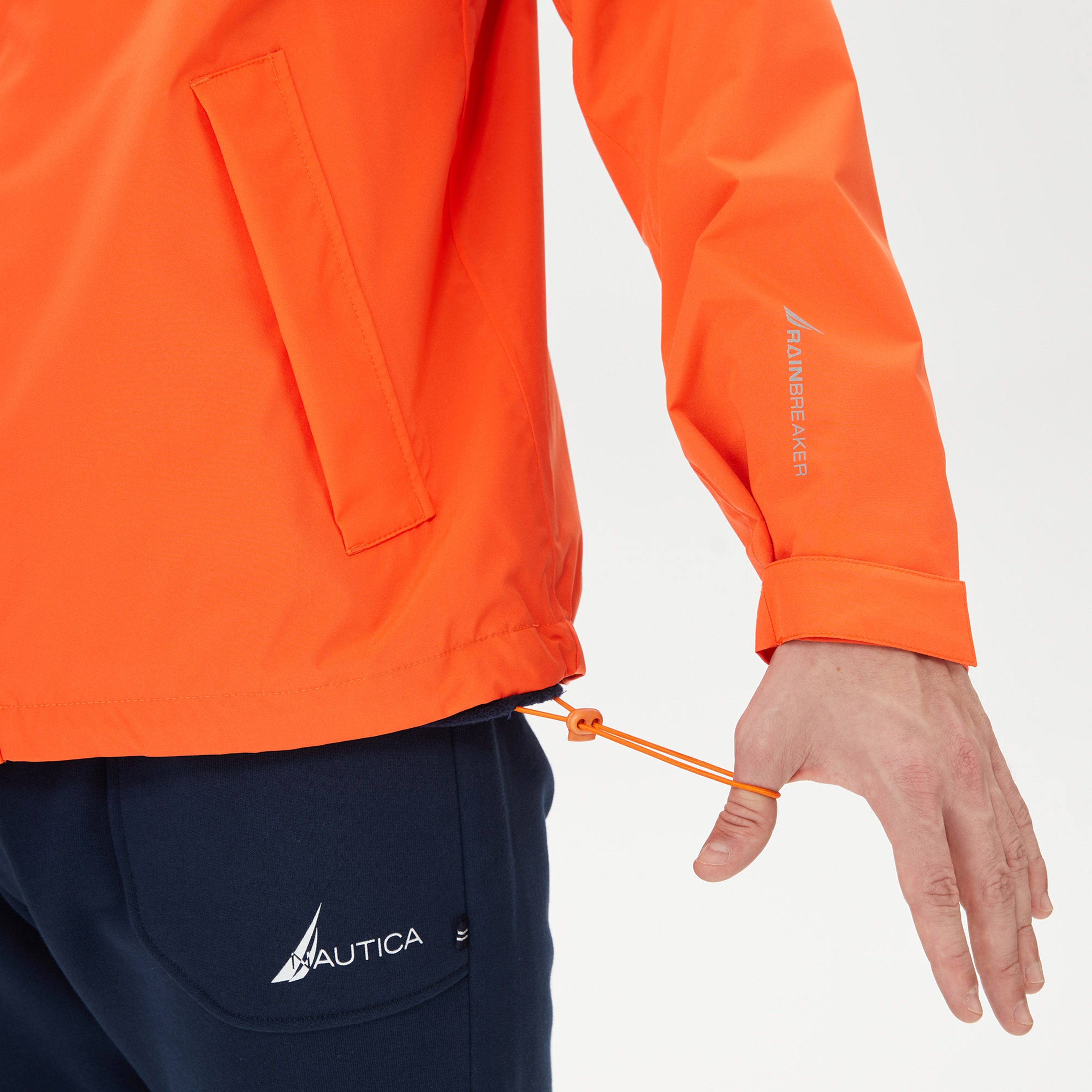 Nautica Erkek Turuncu Su Kaydırma Özellikli Yağmurluk