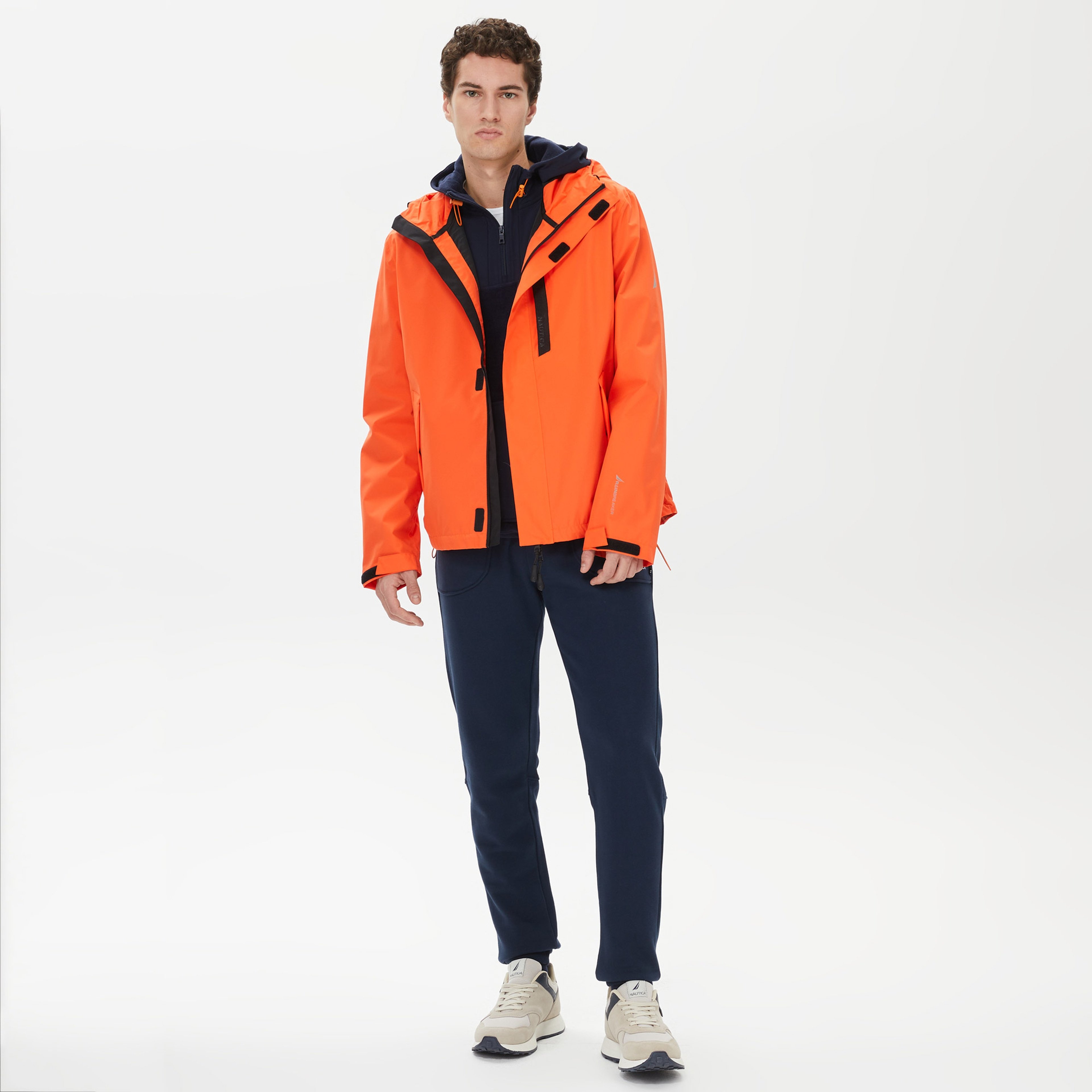 Nautica Erkek Turuncu Su Kaydırma Özellikli Yağmurluk