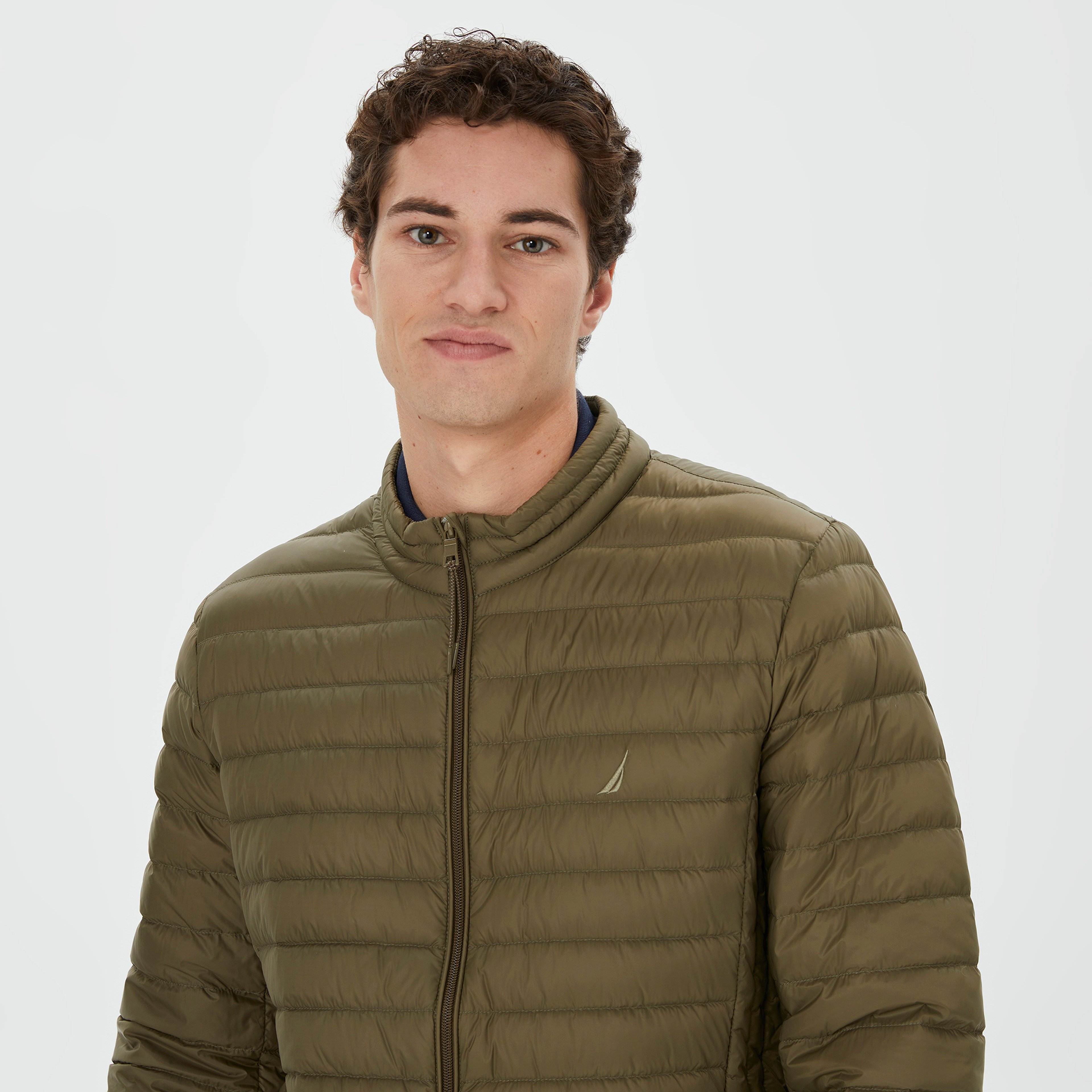 Nautica Erkek Yeşil Standart Fit Mont