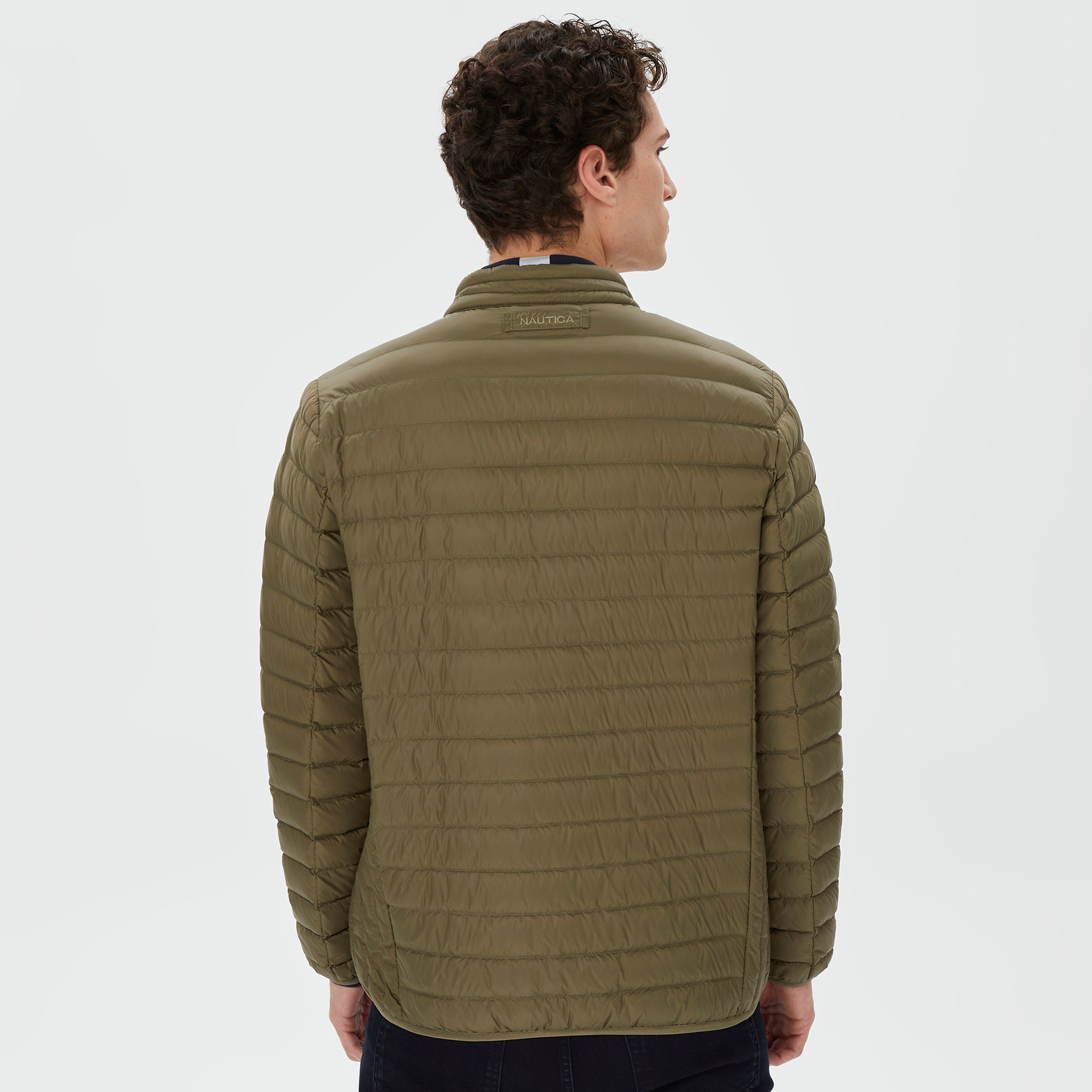 Nautica Erkek Yeşil Standart Fit Mont