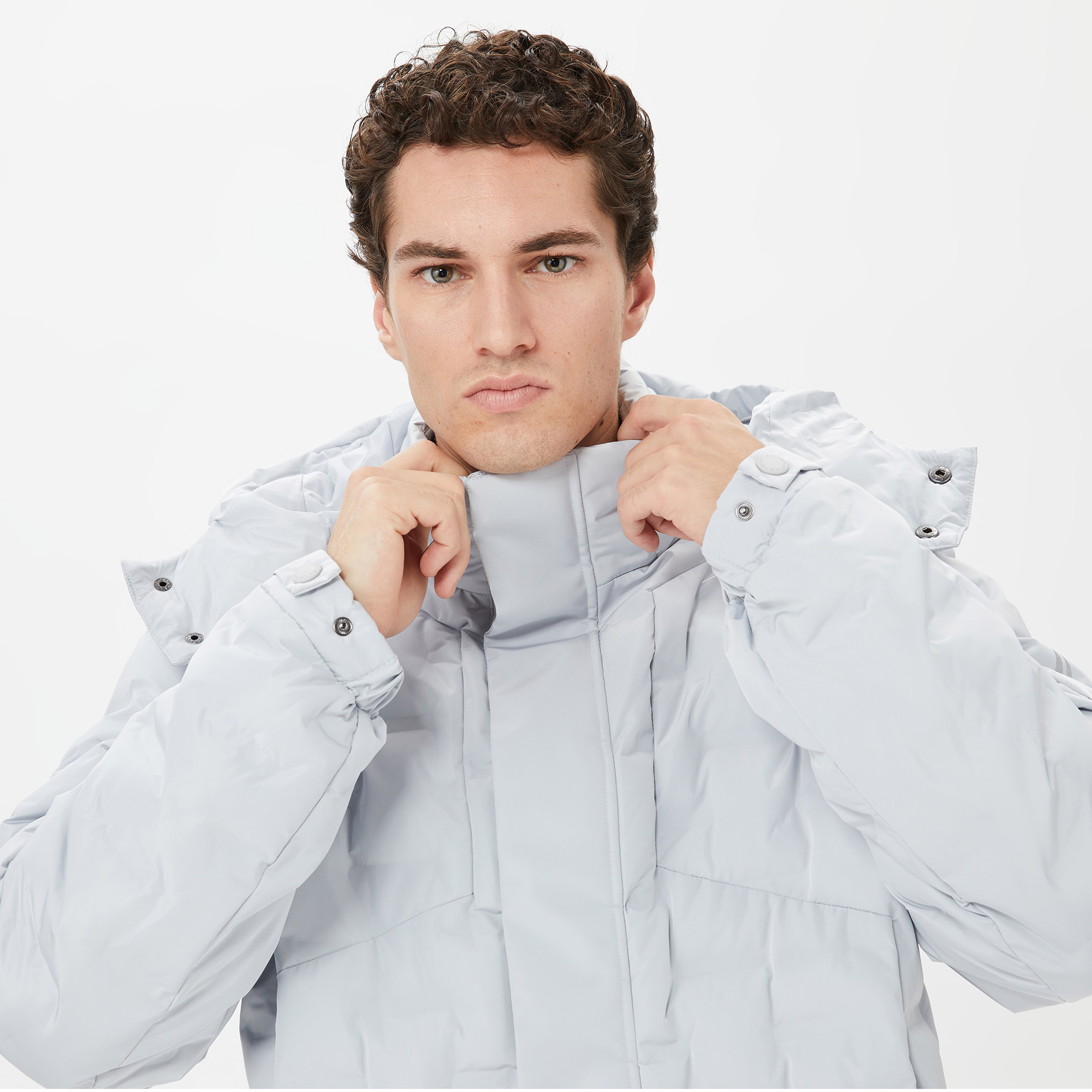 Nautica Erkek Gri Standart Fit Mont