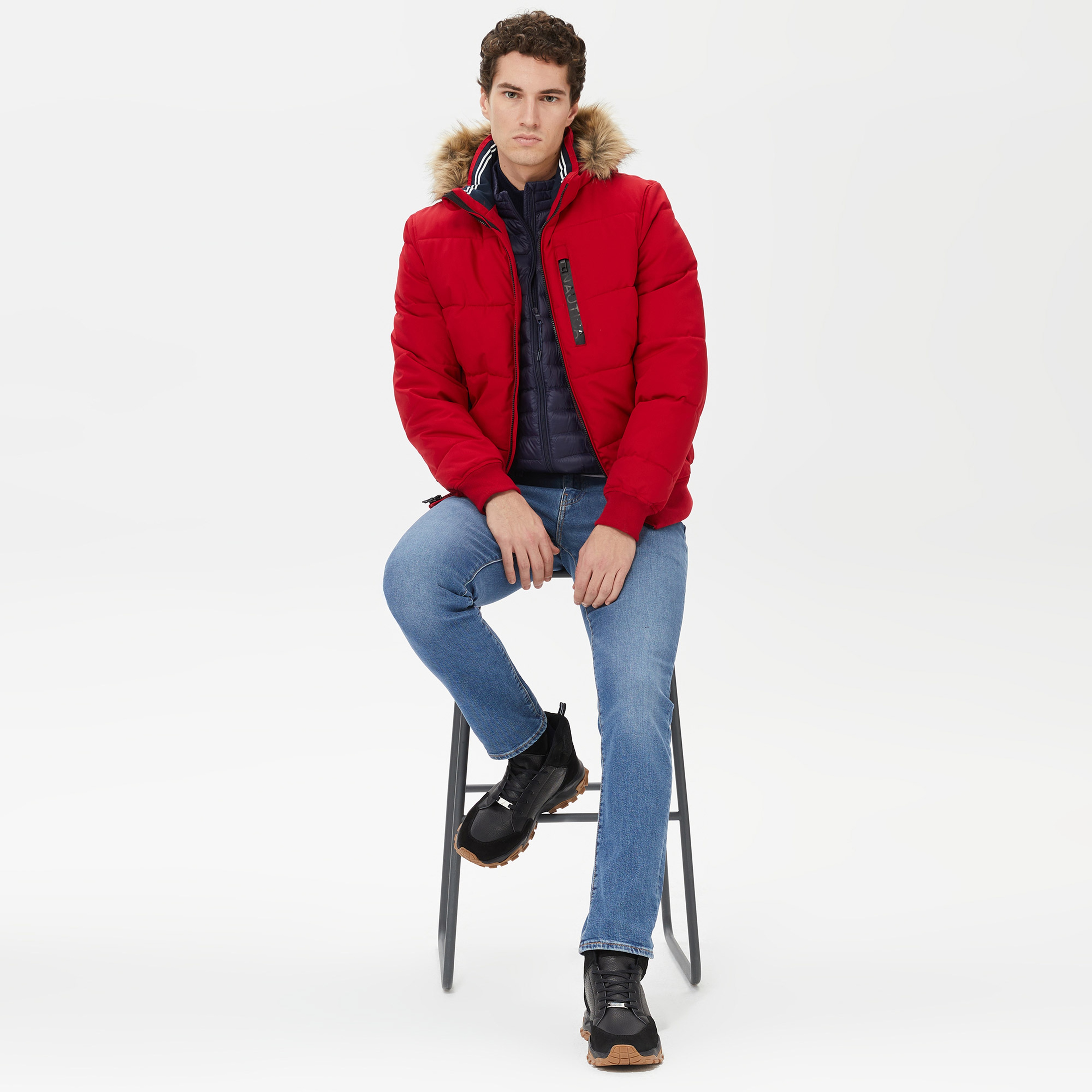 Nautica Erkek Kırmızı Mont