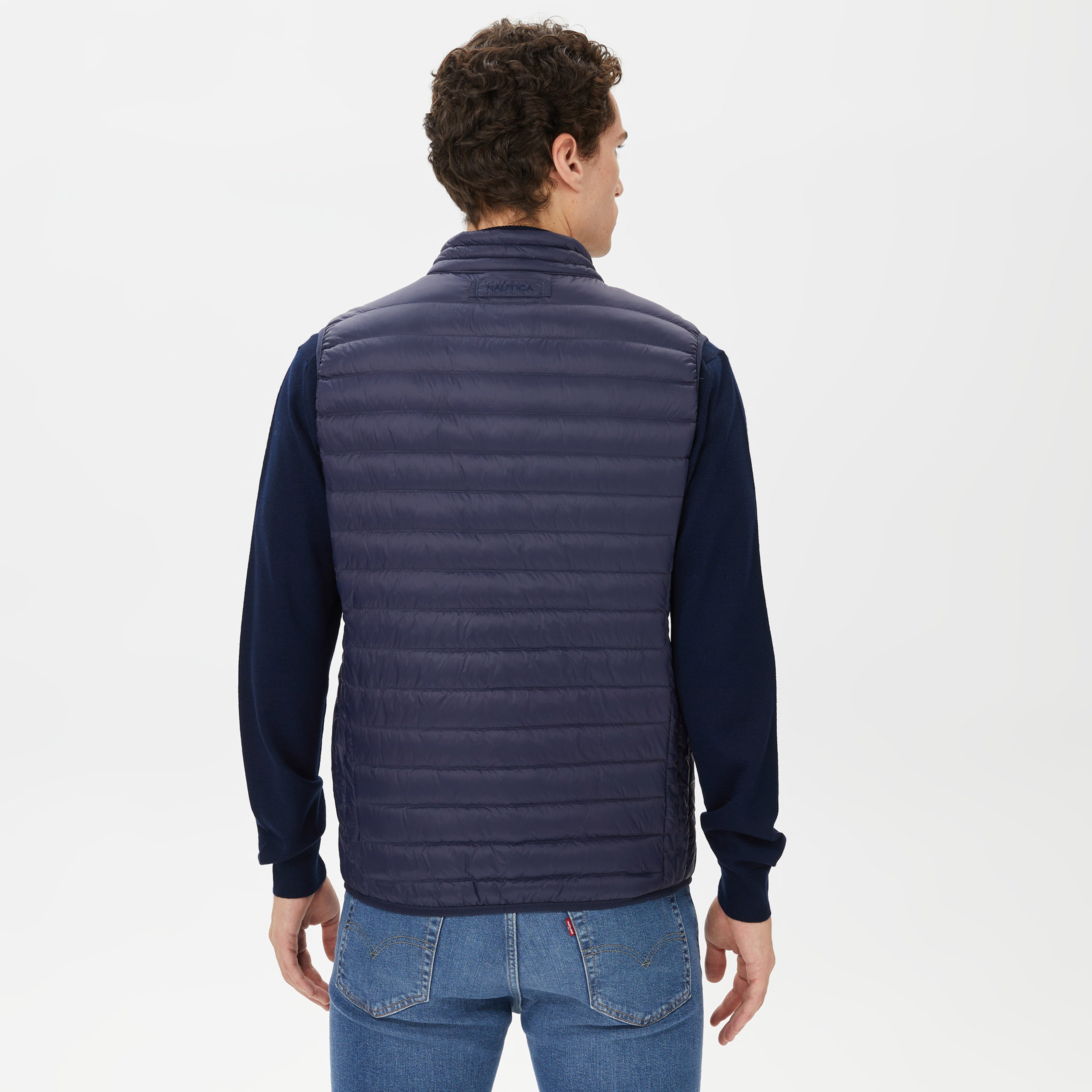 Nautica Erkek Lacivert Standart Fit Yelek