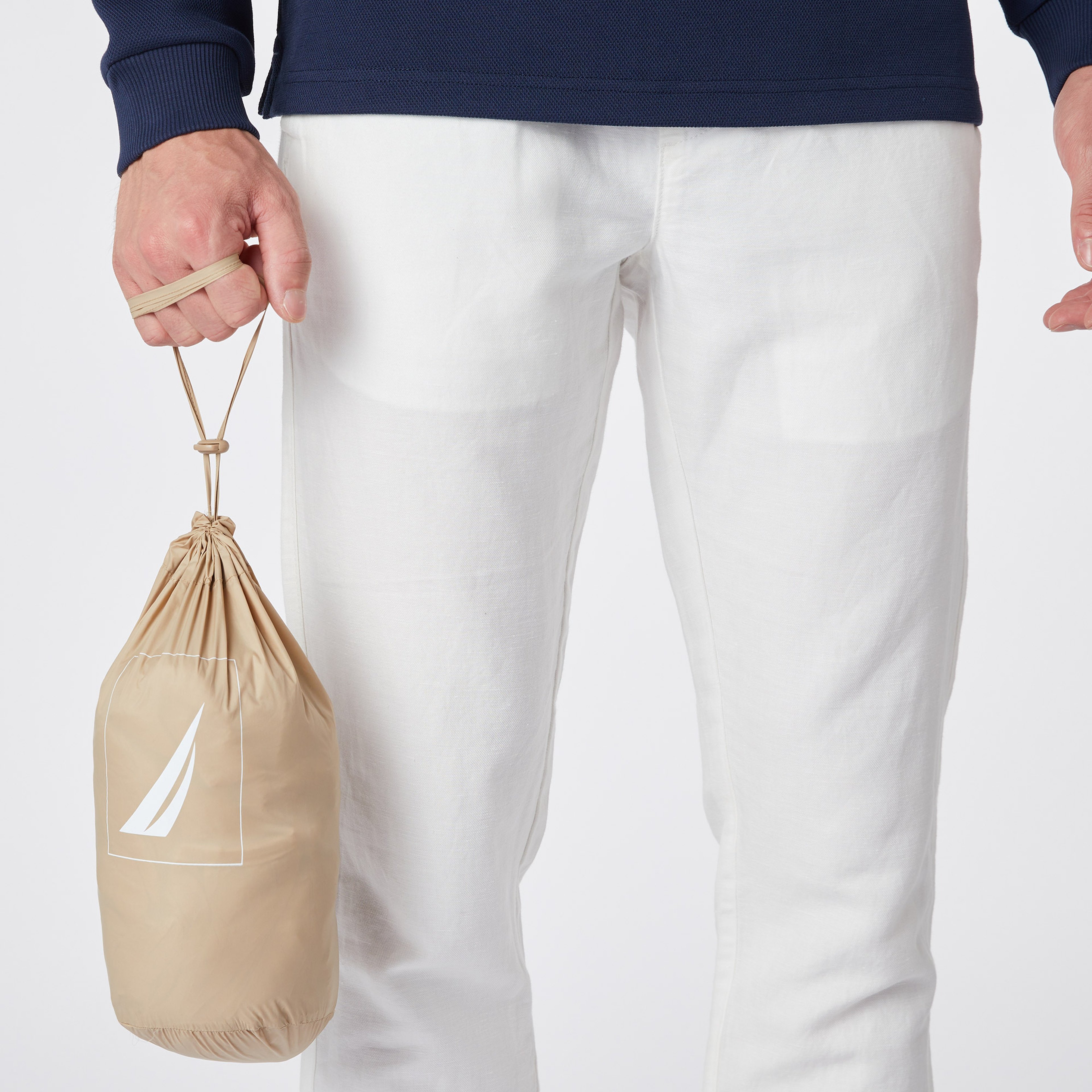 Nautica Erkek Bej Standart Fit Yelek