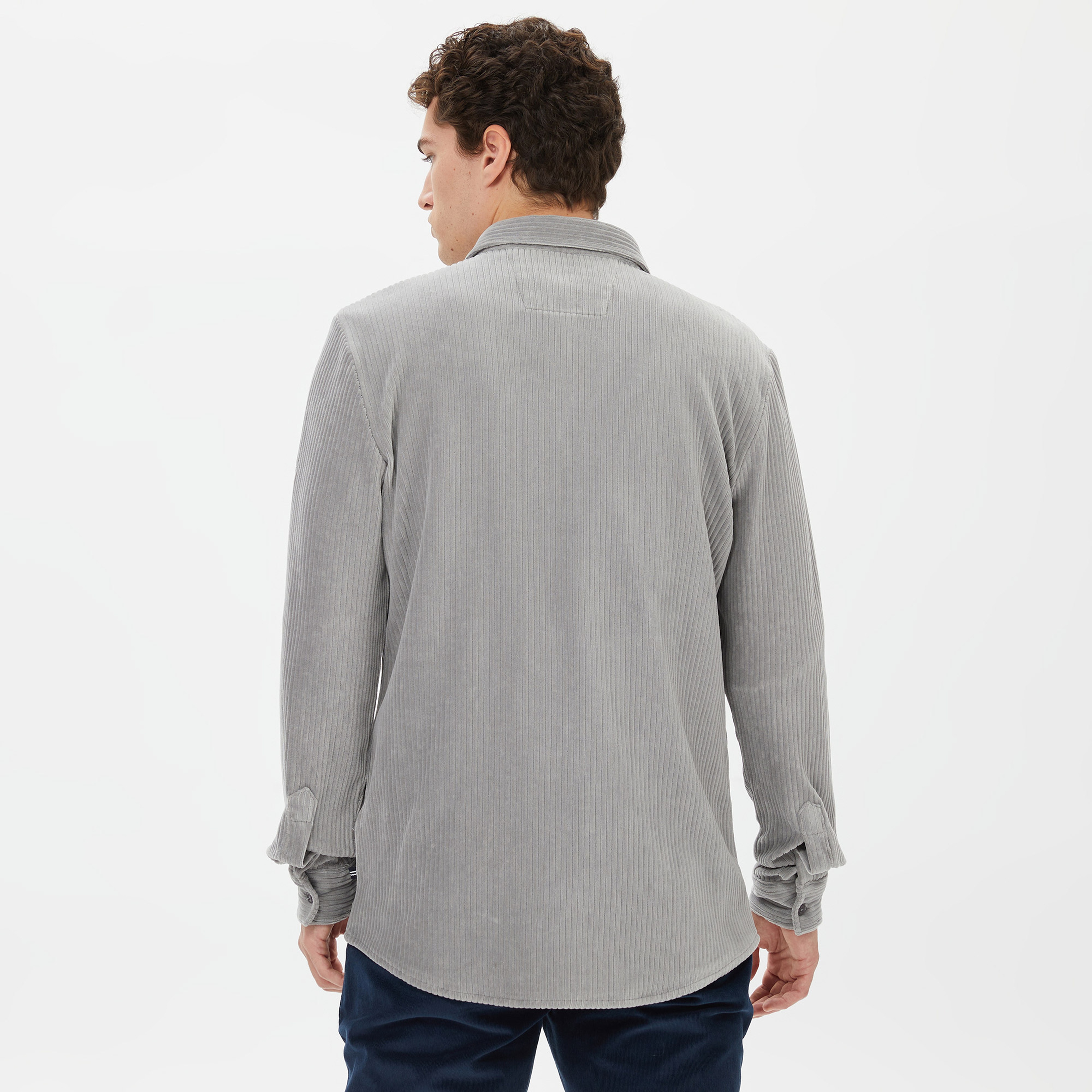 Nautica Erkek Gri Slim Fit Gömlek