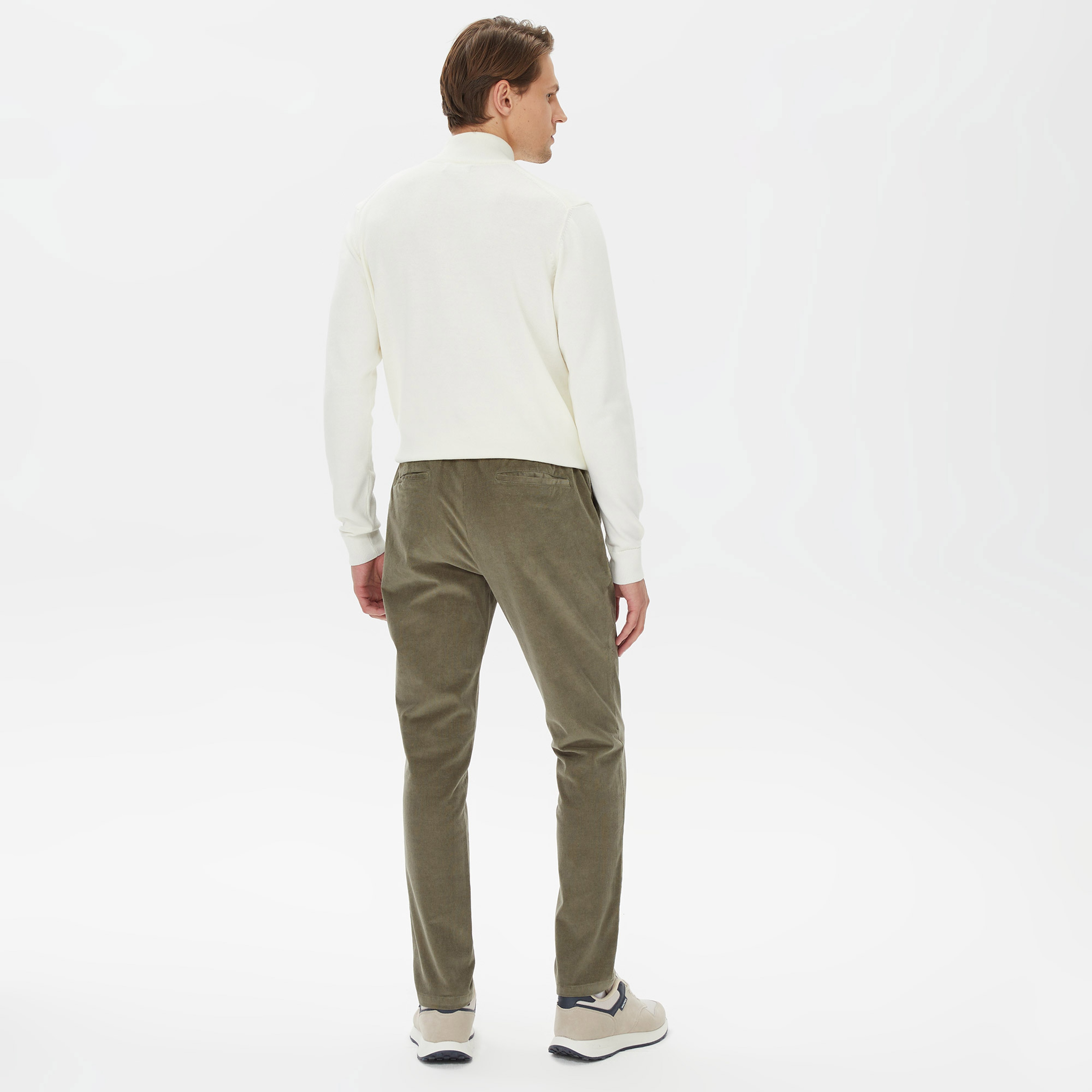 Nautica Erkek Yeşil Kadife Pantolon