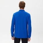 Nautica Erkek Mavi Classic Fit Uzun Kollu Polo Yaka T-Shirt