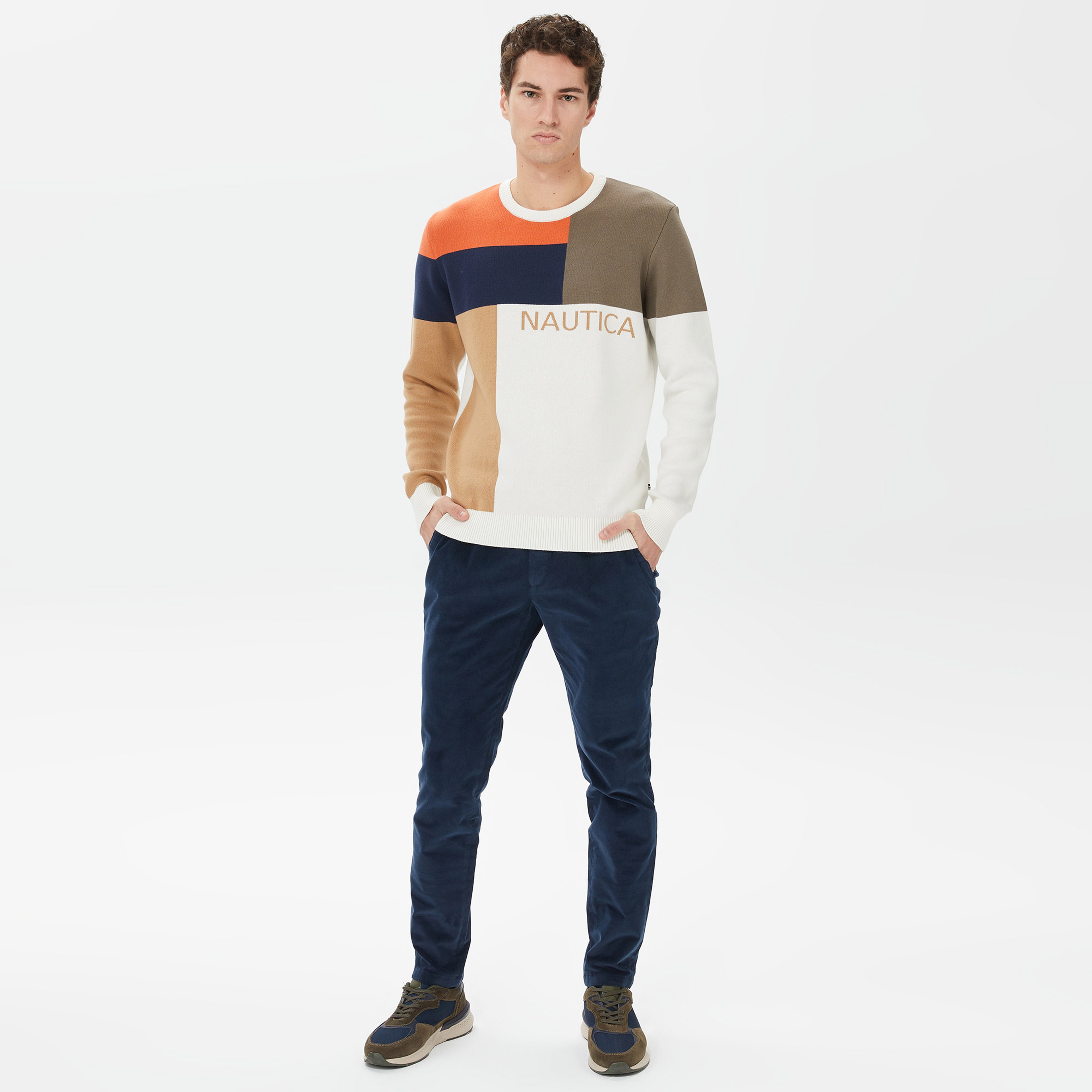 Nautica Erkek Lacivert Kadife Pantolon