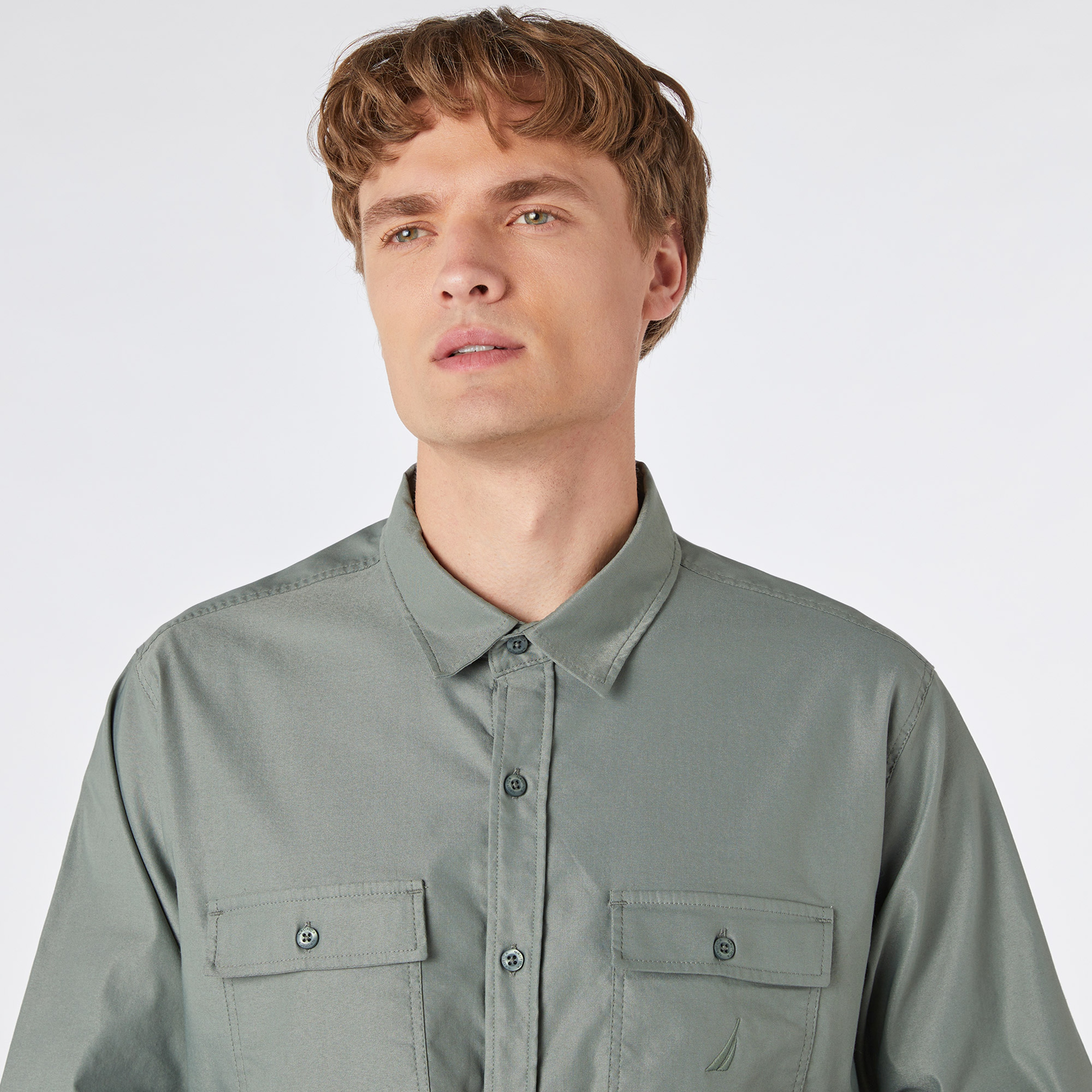 Nautica Erkek Yeşil Classic Fit Gömlek