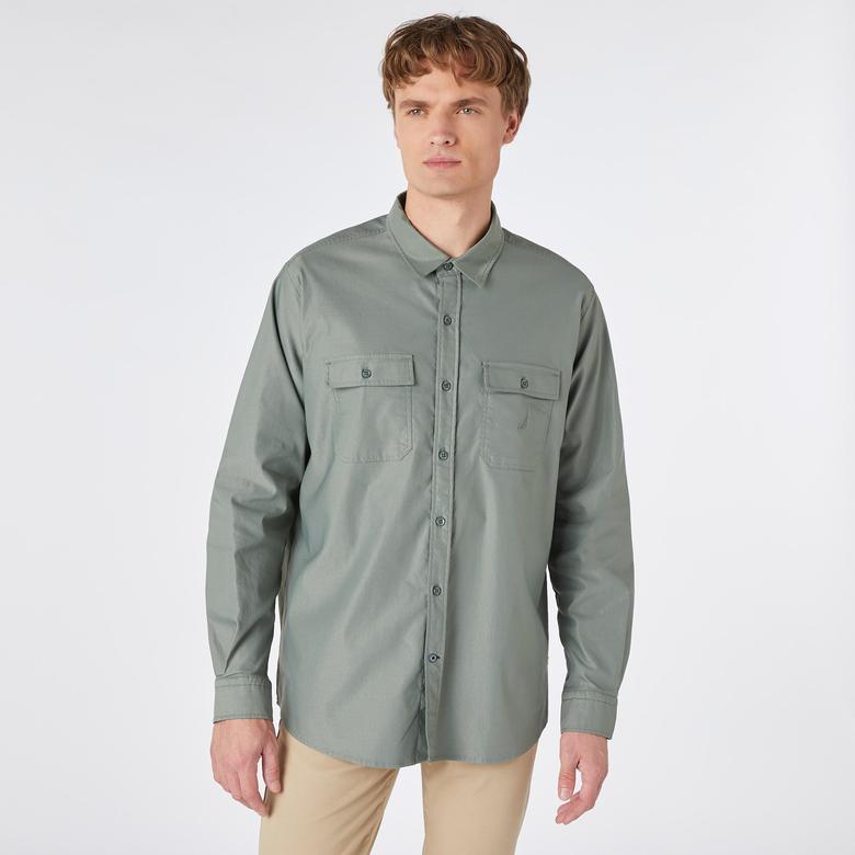 Nautica Erkek Yeşil Classic Fit Gömlek