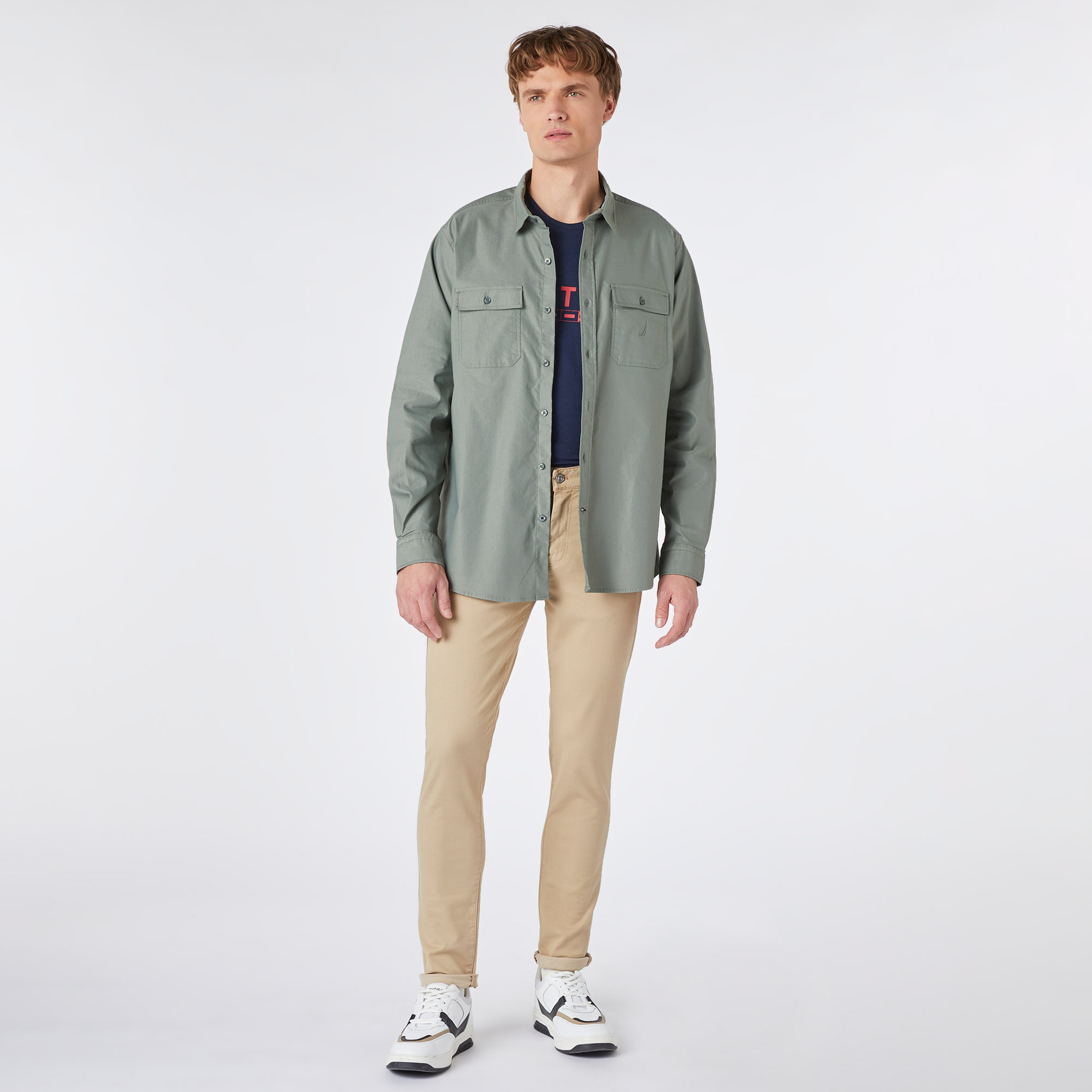 Nautica Erkek Yeşil Classic Fit Gömlek