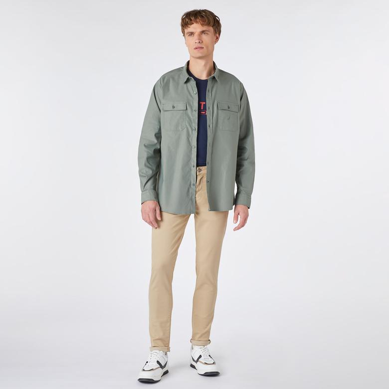 Nautica Erkek Yeşil Classic Fit Gömlek