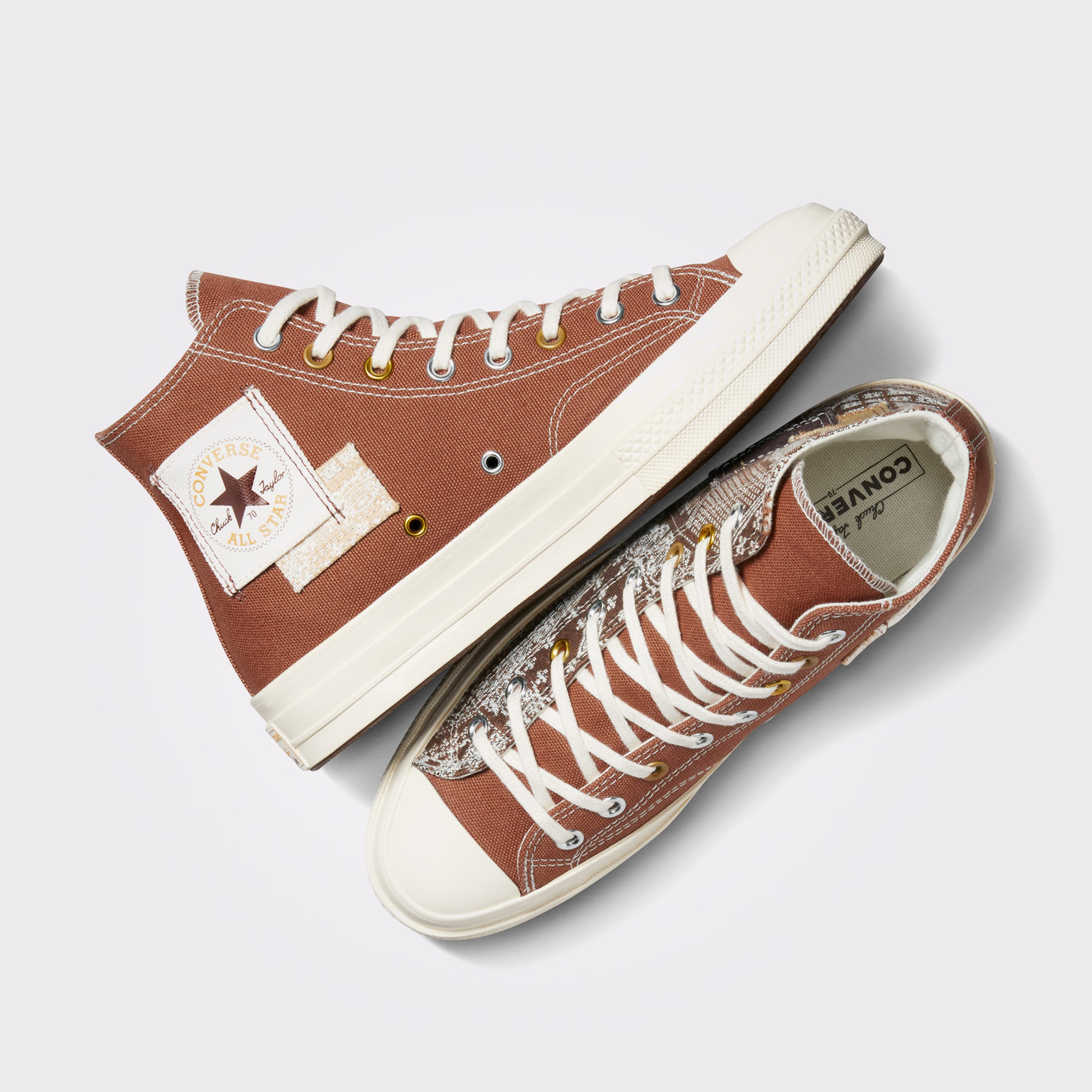 Converse Chuck 70 Patchwork Unisex Kahverengi Sneaker