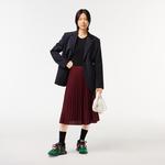 Kadın Loose Fit Bordo Etek