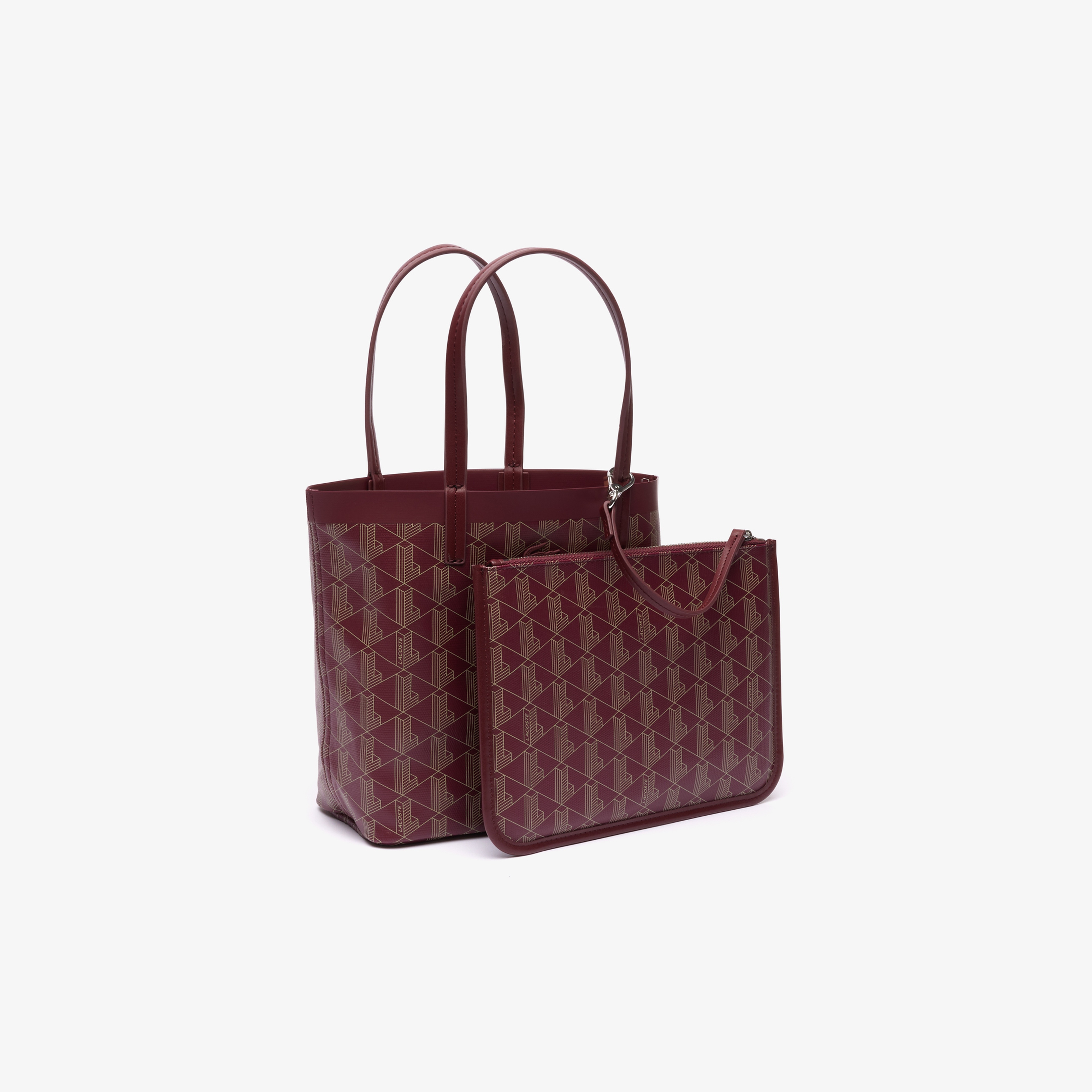 Kadın Monogram Bordo Postacı Çantası