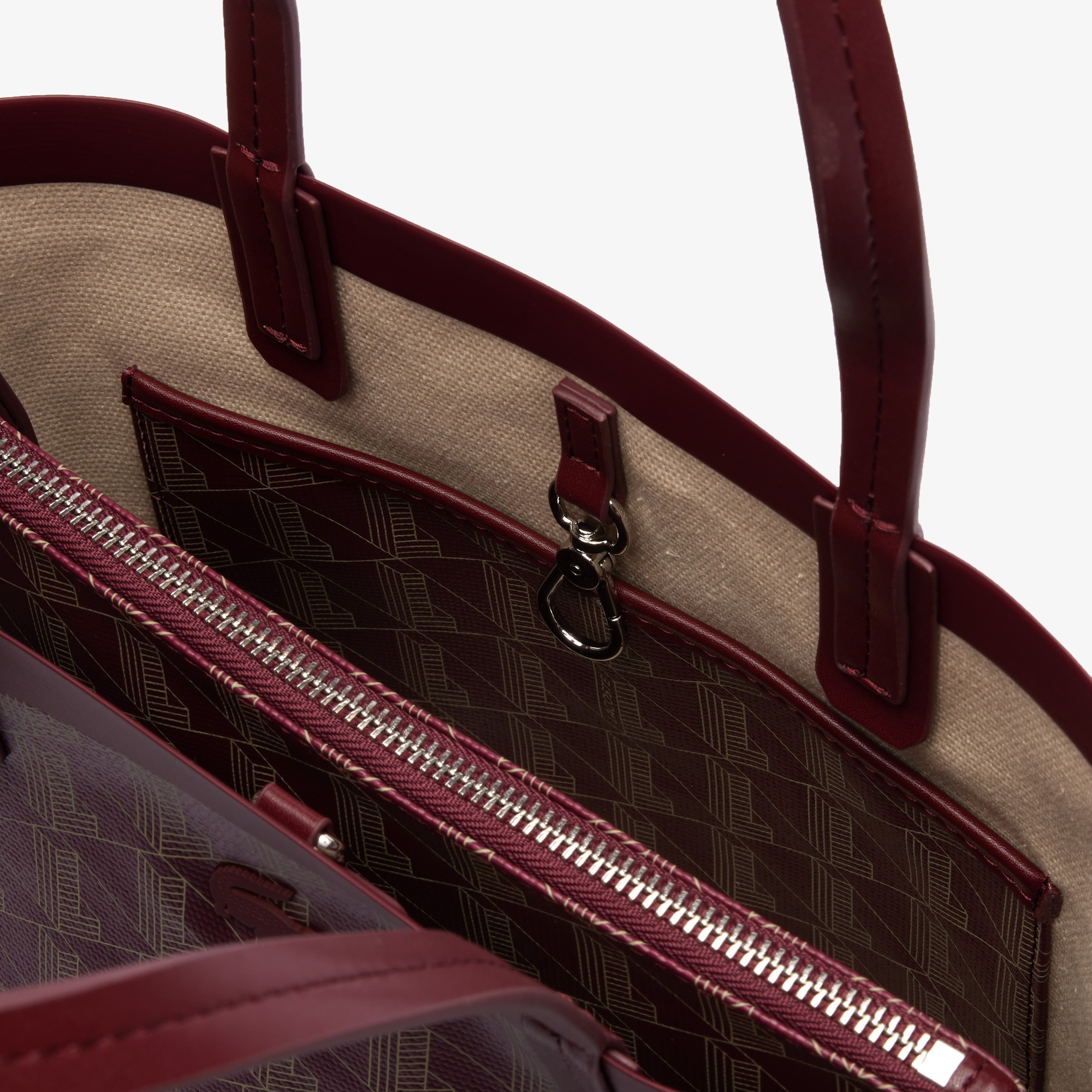 Kadın Monogram Bordo Postacı Çantası