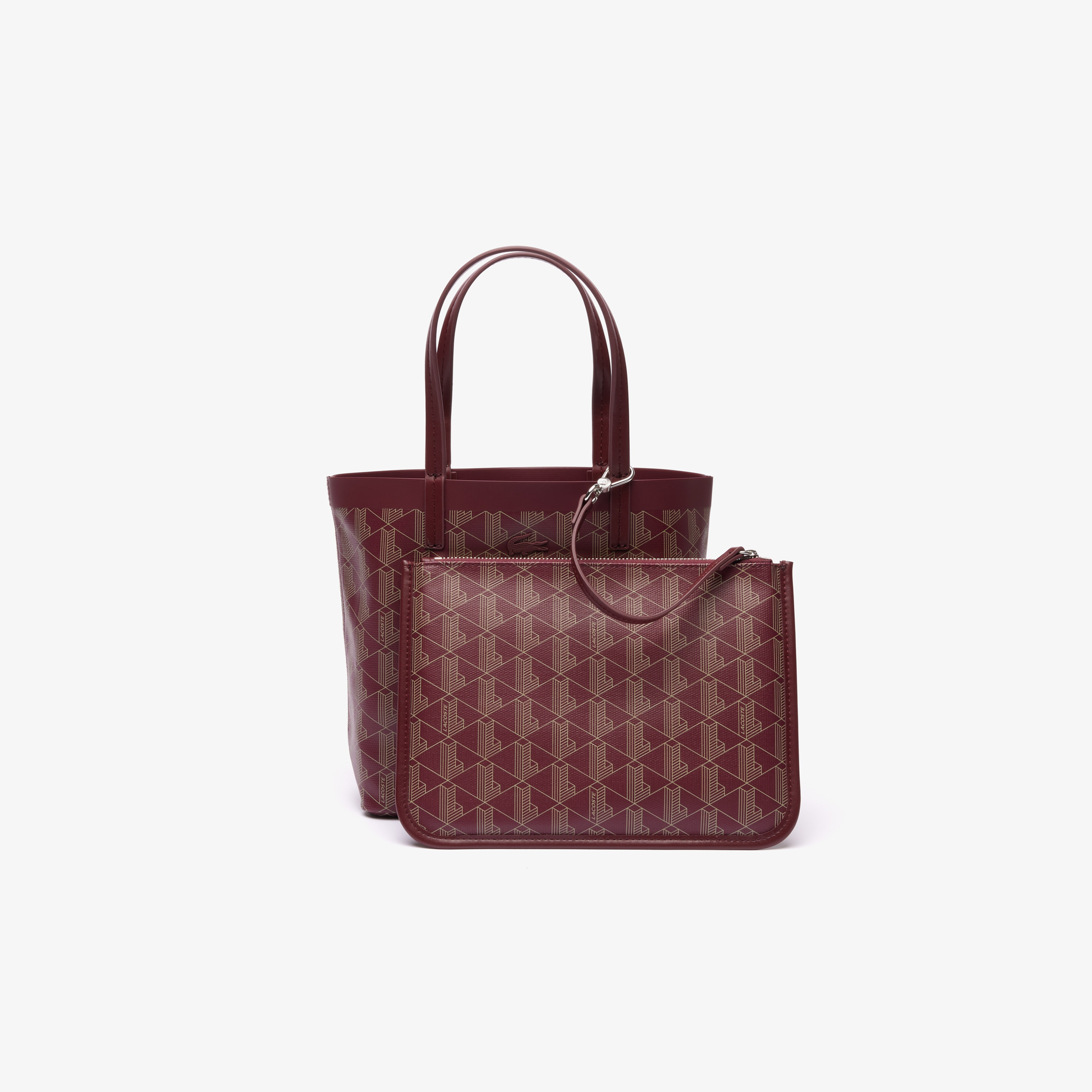 Kadın Monogram Bordo Postacı Çantası