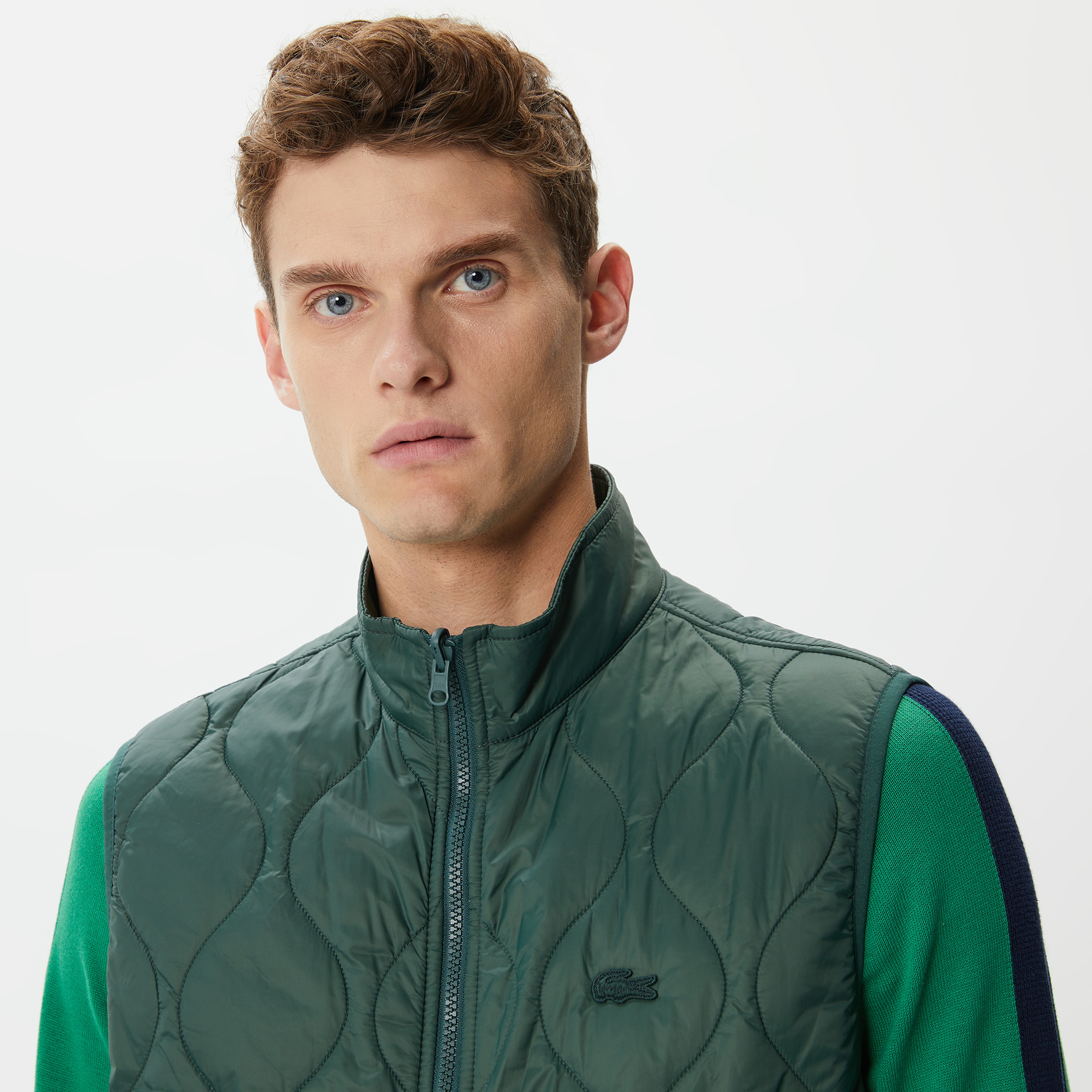 Erkek Kapüşonlu Kapitone Haki Mont