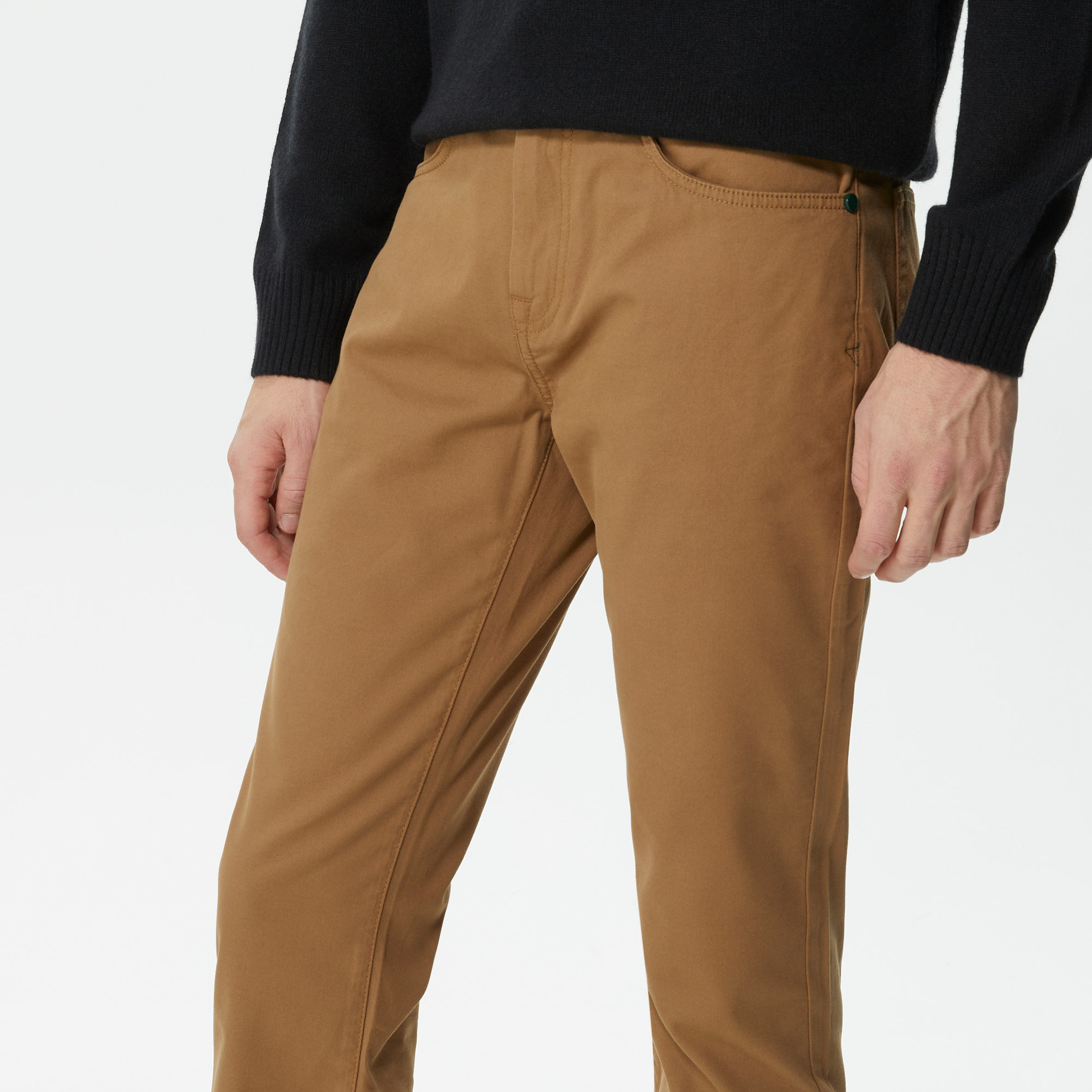 Erkek Slim Fit Kahverengi Pantolon