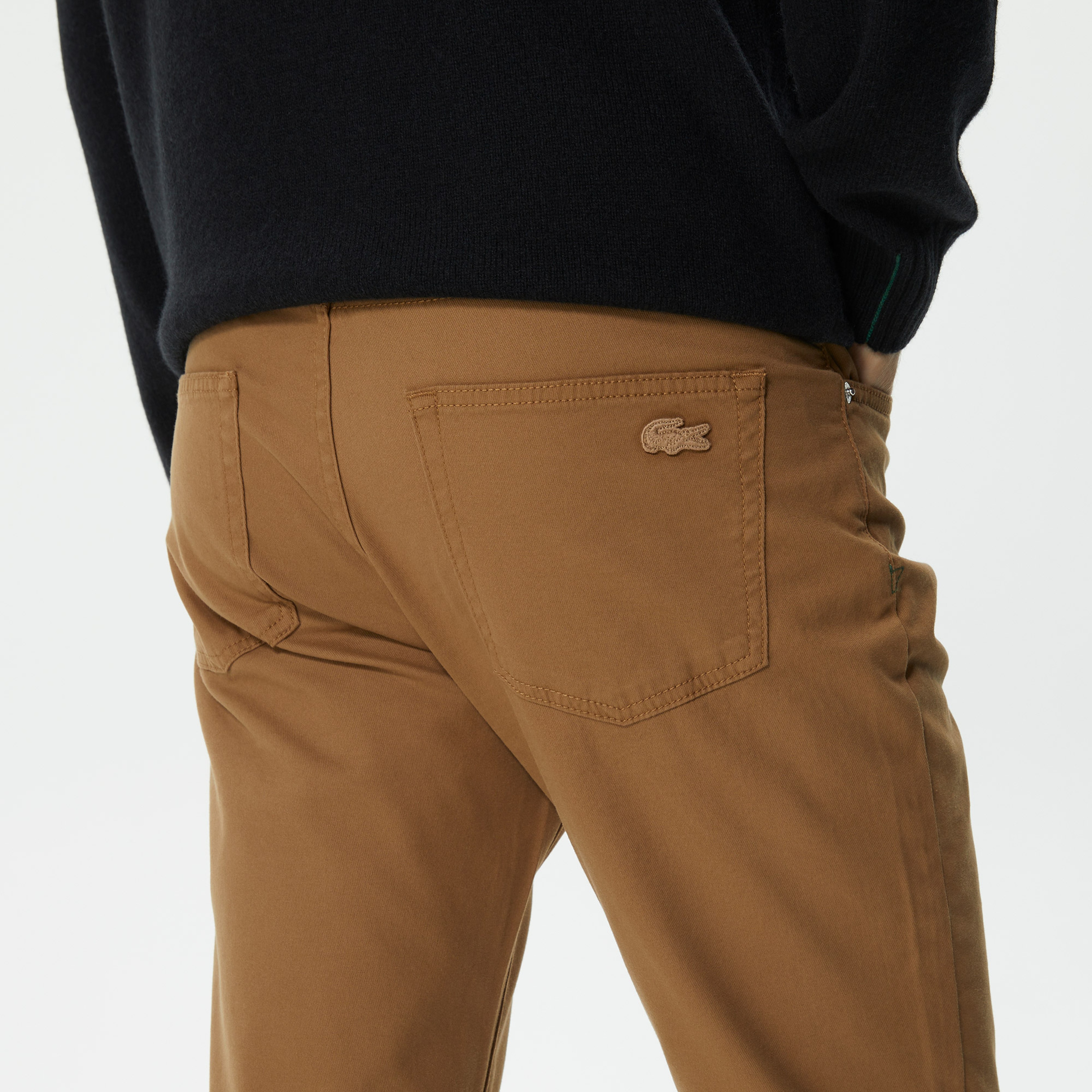 Erkek Slim Fit Kahverengi Pantolon