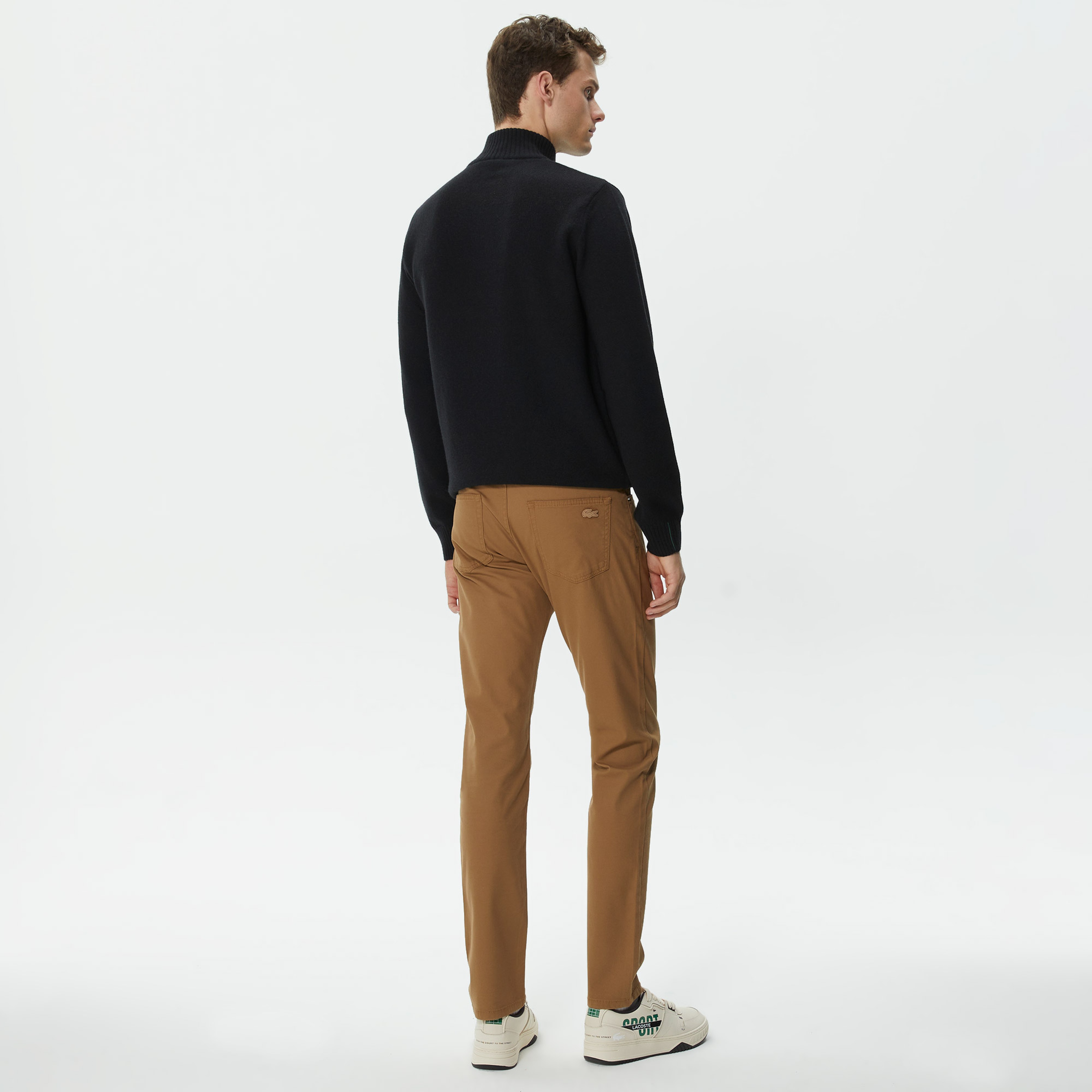 Erkek Slim Fit Kahverengi Pantolon