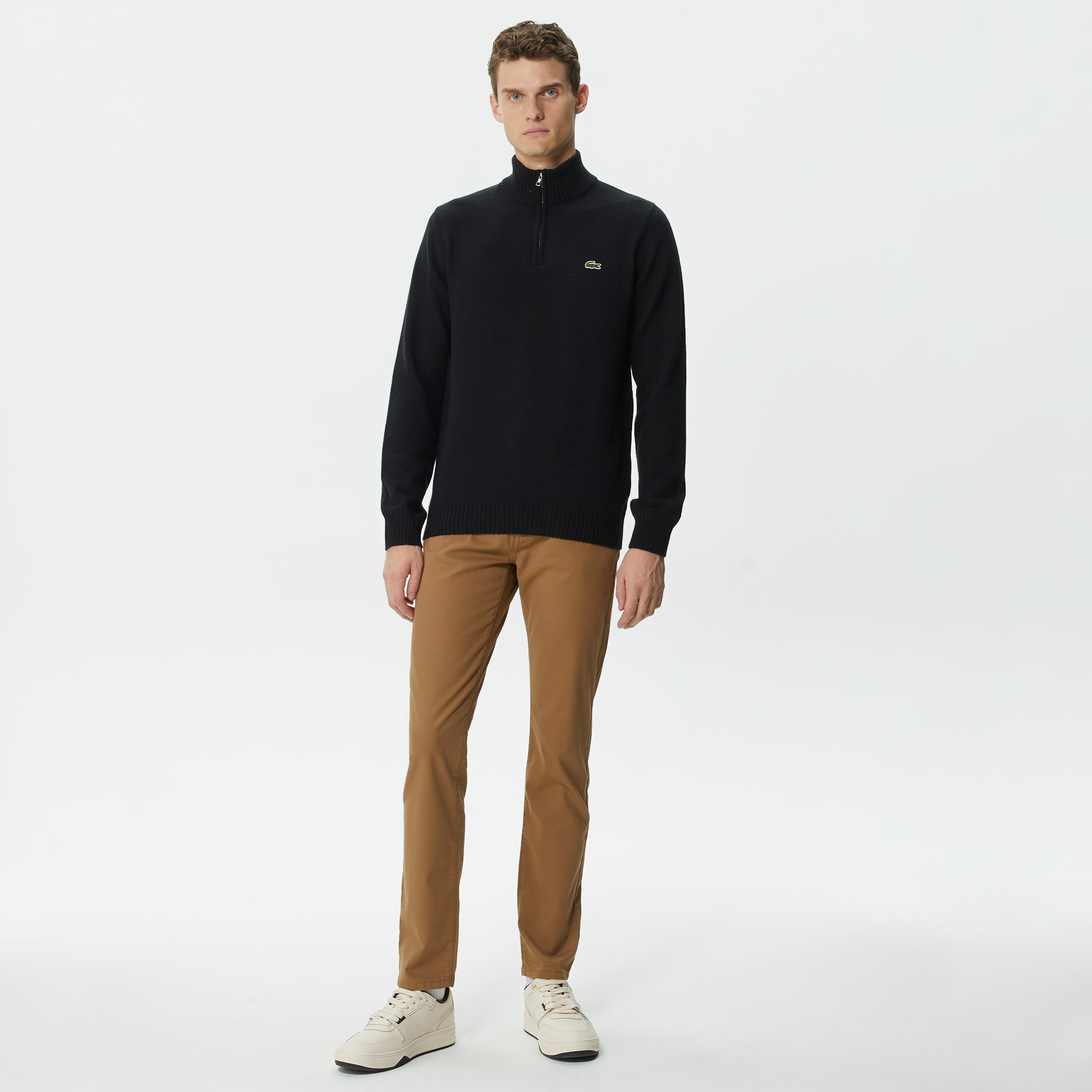 Erkek Slim Fit Kahverengi Pantolon