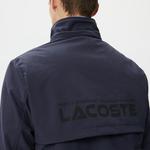 Erkek Kapüşonlu Kapitone Lacivert Mont