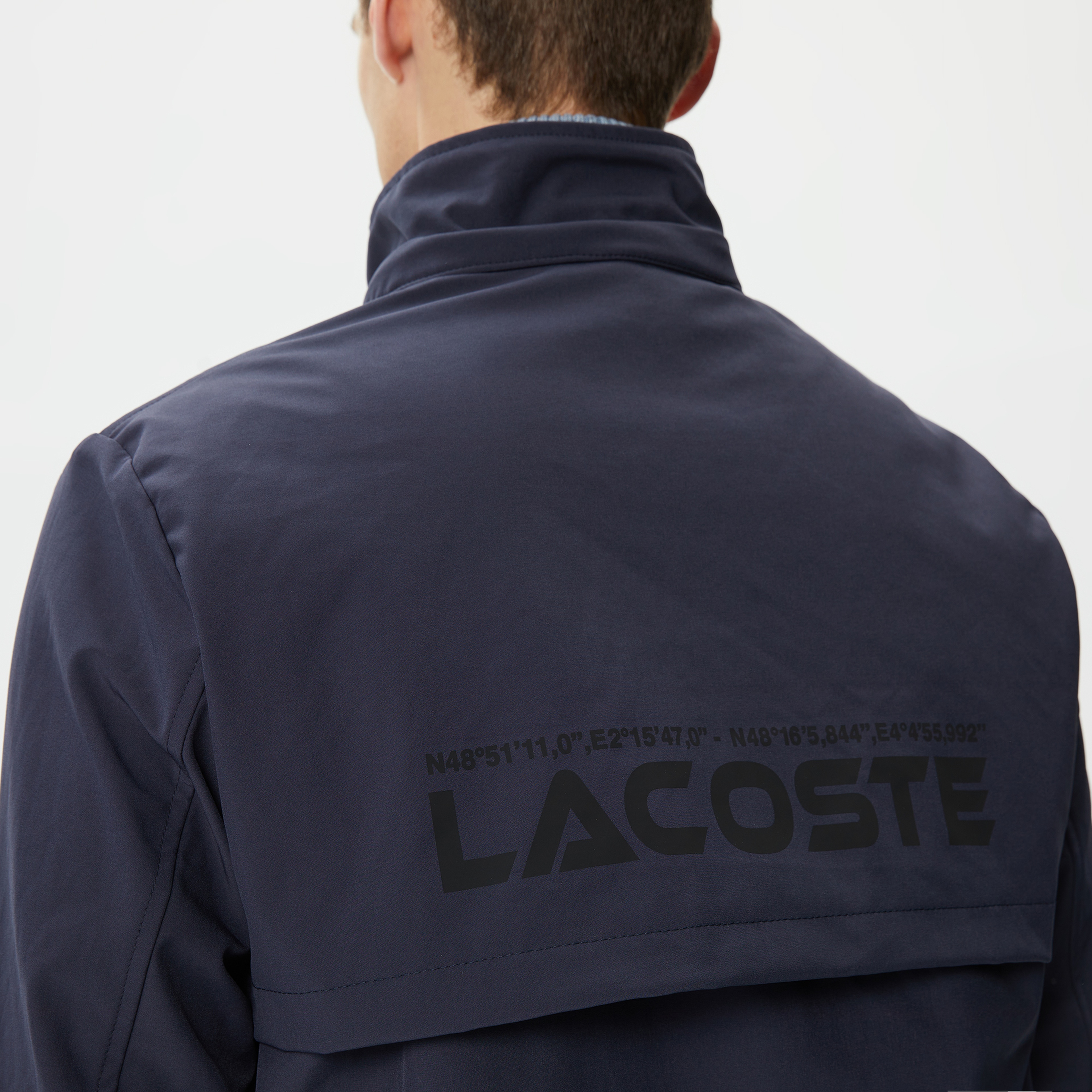 Erkek Kapüşonlu Kapitone Lacivert Mont