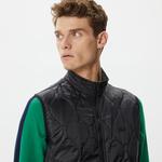 Erkek Kapüşonlu Kapitone Siyah Mont