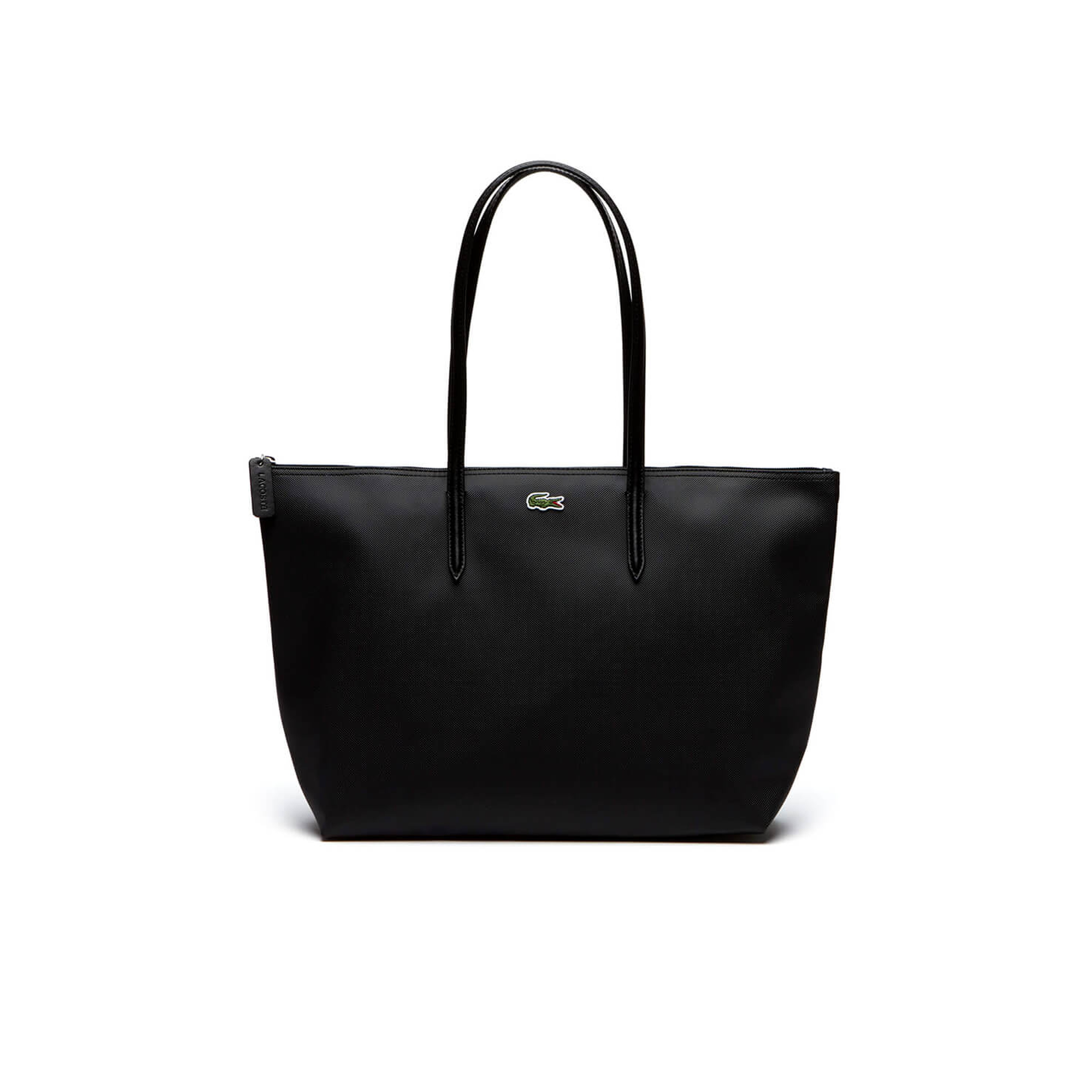 Large L.12.12 Kadın Siyah Omuz Çantası