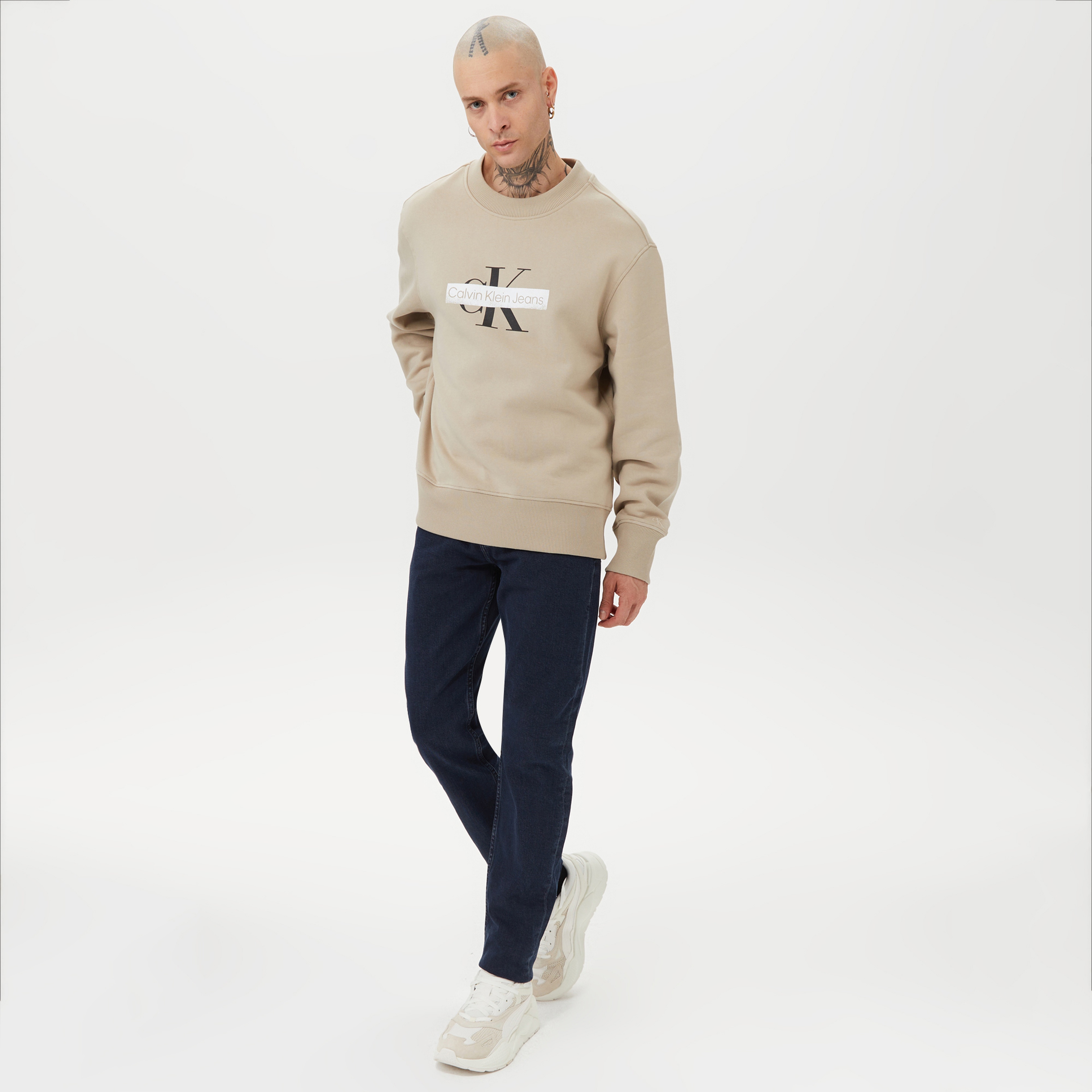 Calvin Klein Erkek Mavi Denim