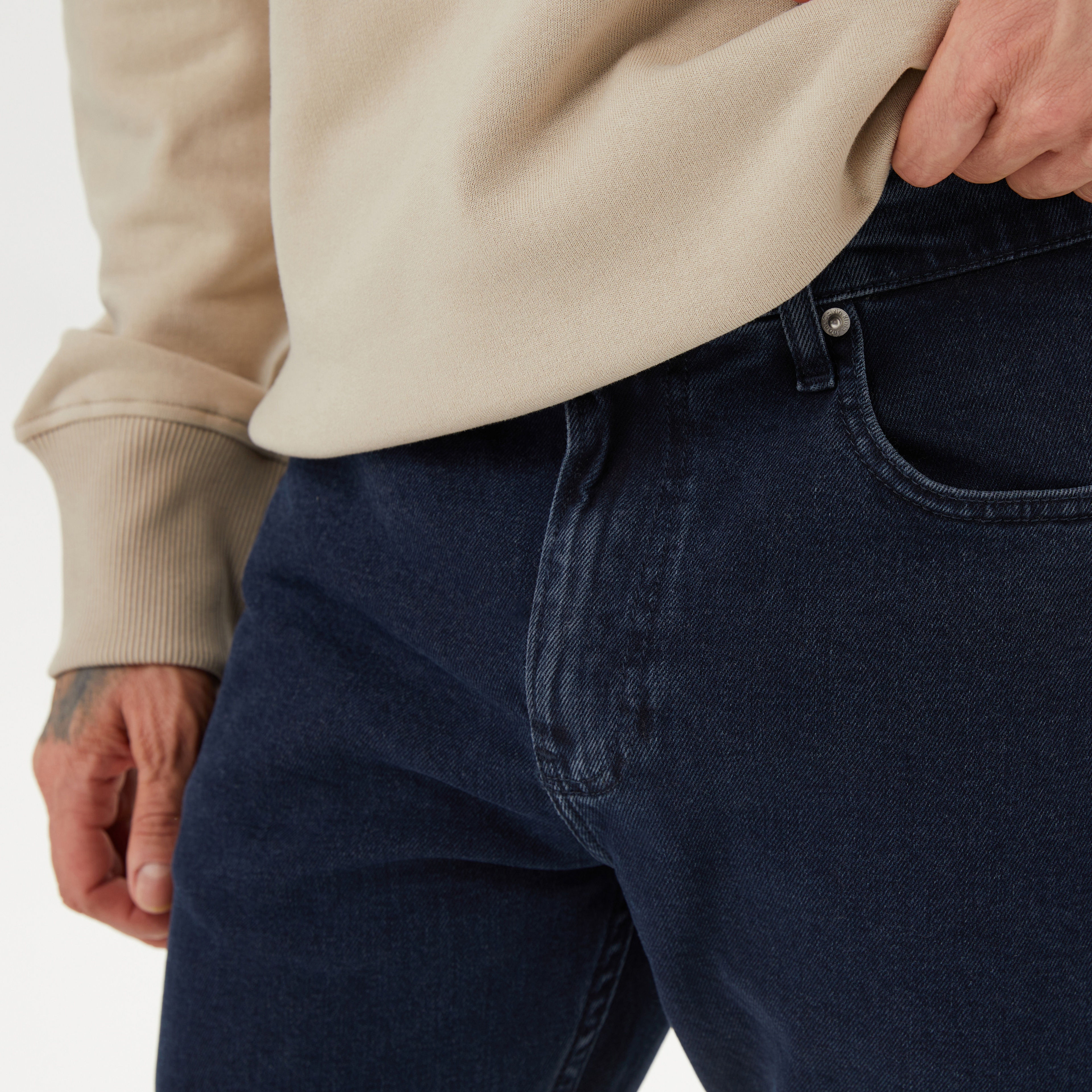 Calvin Klein Erkek Mavi Denim