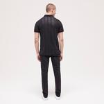 ERKEK DESENLİ SİYAH POLO