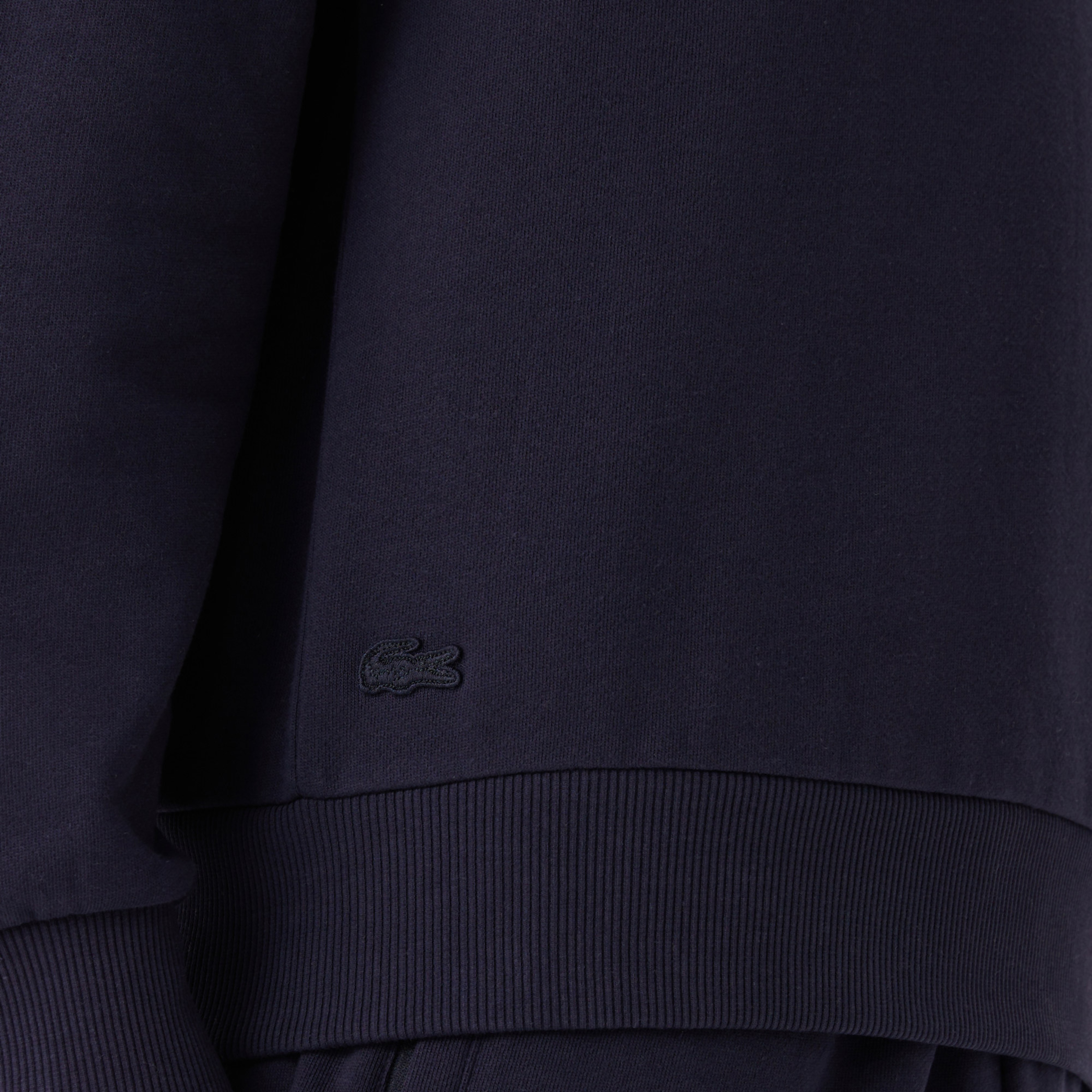 Unisex Relax Fit Kapüşonlu Baskılı Lacivert Sweatshirt