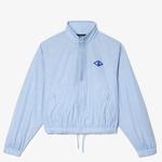 Netflix Kadın Dik Yaka Monogram Açık Mavi Ceket