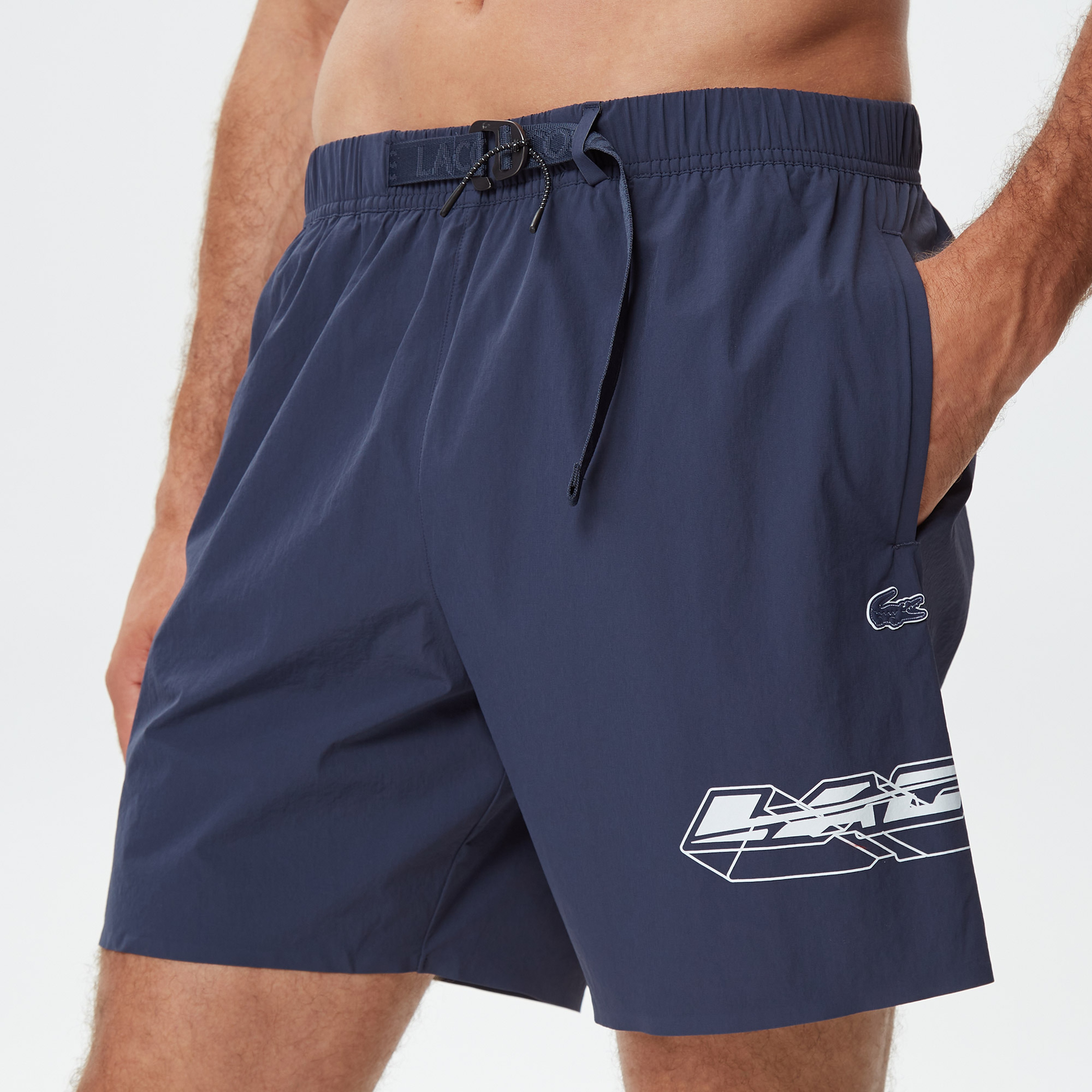 Active Erkek Baskılı Lacivert Mayo Şort