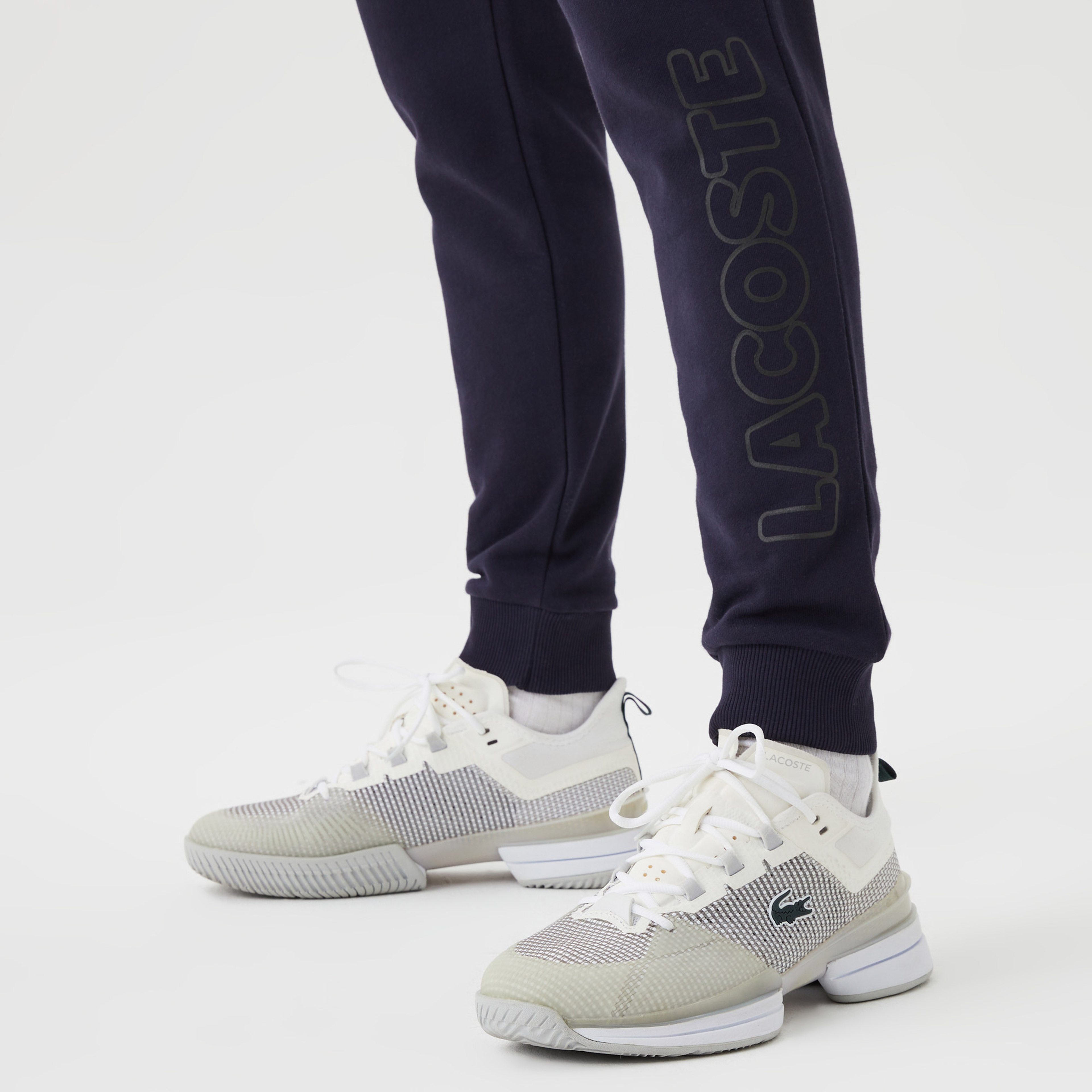 Erkek Slim Fit  Baskılı Lacivert Eşofman Altı